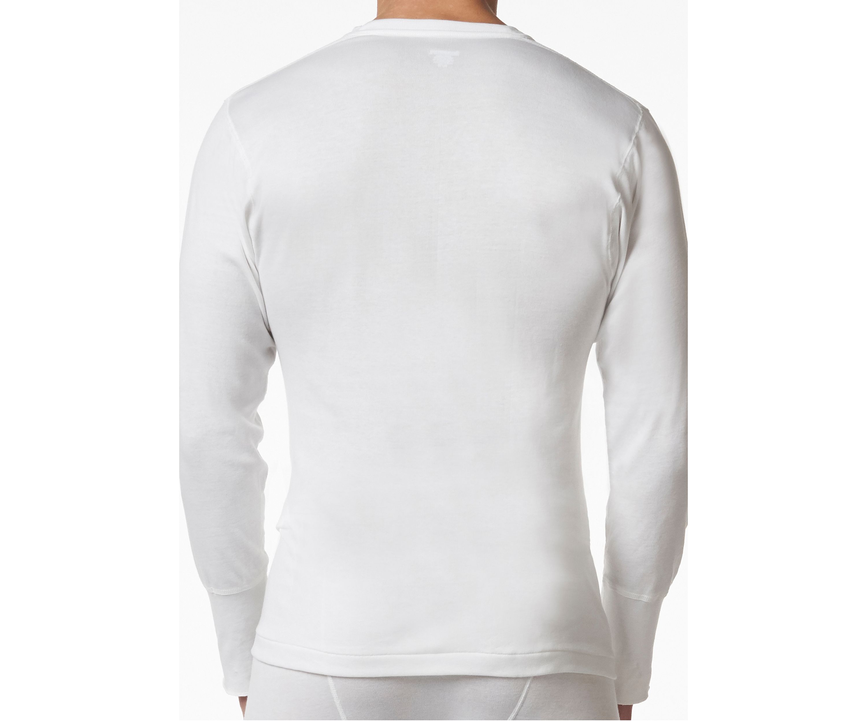 Mens Premium 100% Cotton Thermal Base Layer Long Sleeve Shirt
