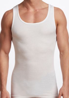 Big & Tall Premium 100% Cotton Athletic Tank Undershirt - 2 Pack