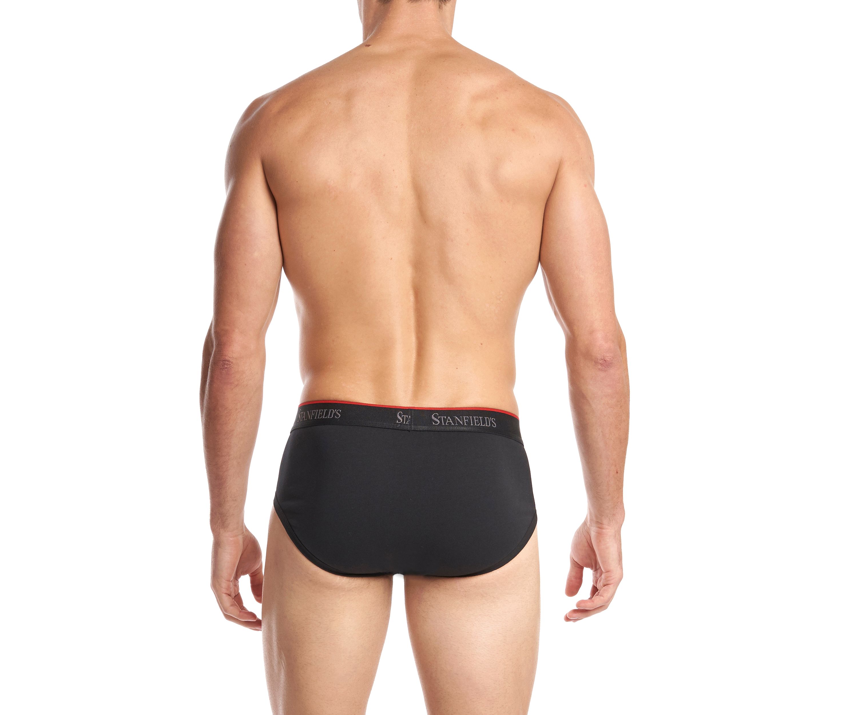 Mens Cotton Stretch Brief Underwear - 3 Pack