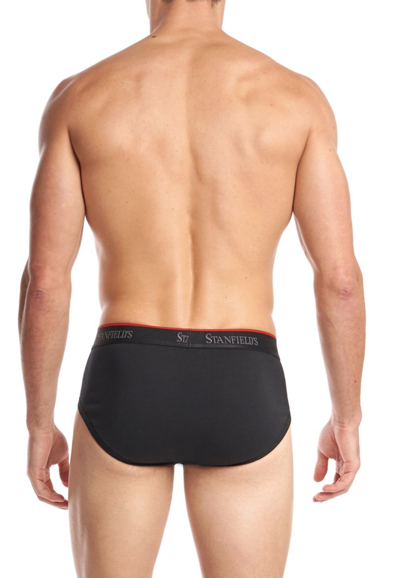Mens Cotton Stretch Brief Underwear - 3 Pack