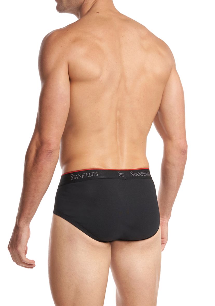 Mens Cotton Stretch Brief Underwear - 3 Pack