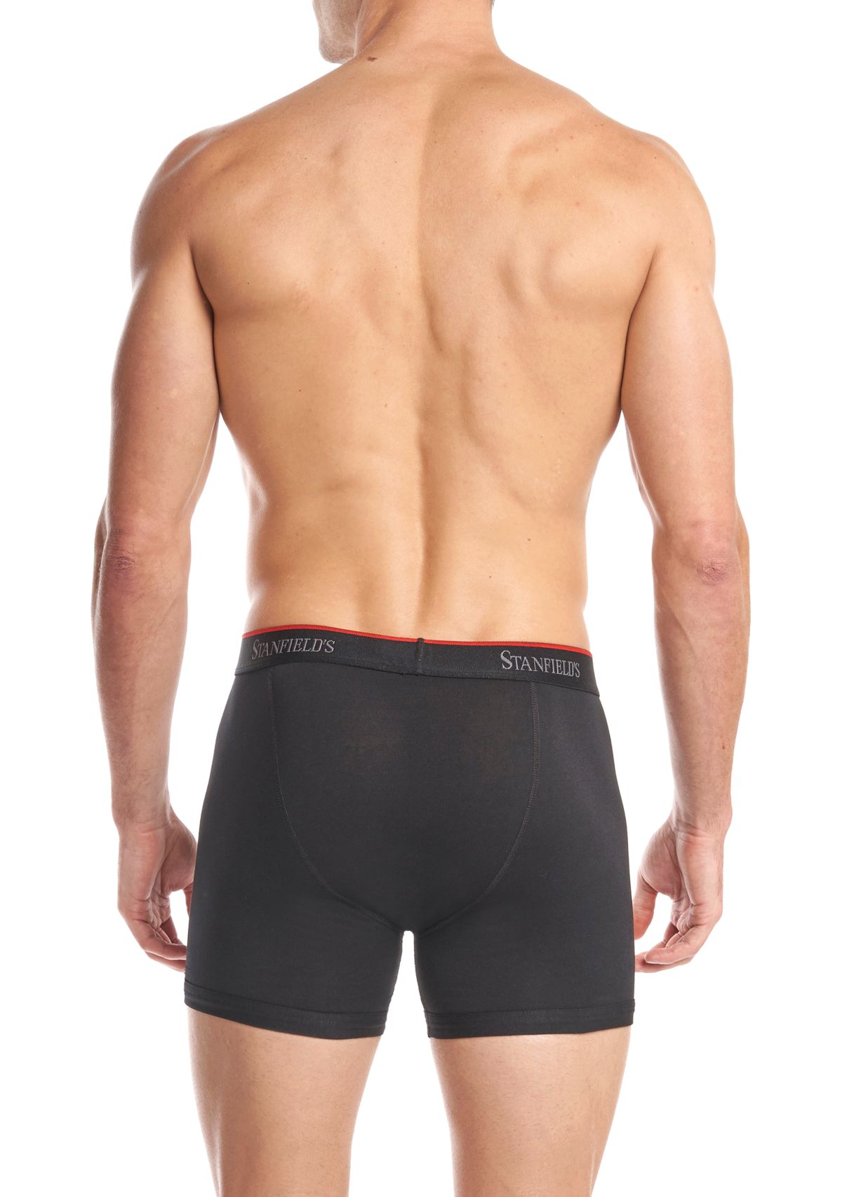 Mens Cotton Stretch Boxer Brief Underwear -2 Pack
