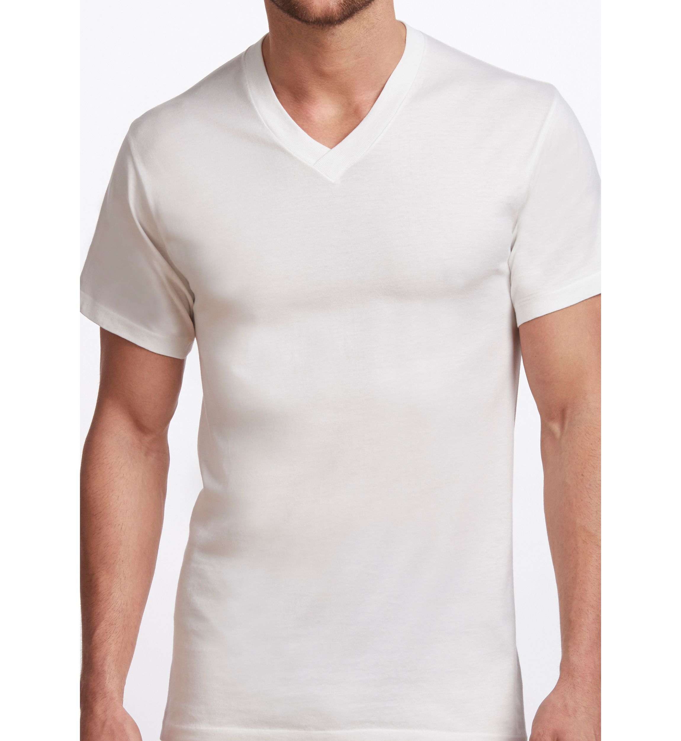 Big & Tall Premium 100% Cotton V-Neck T-Shirt- 2 Pack