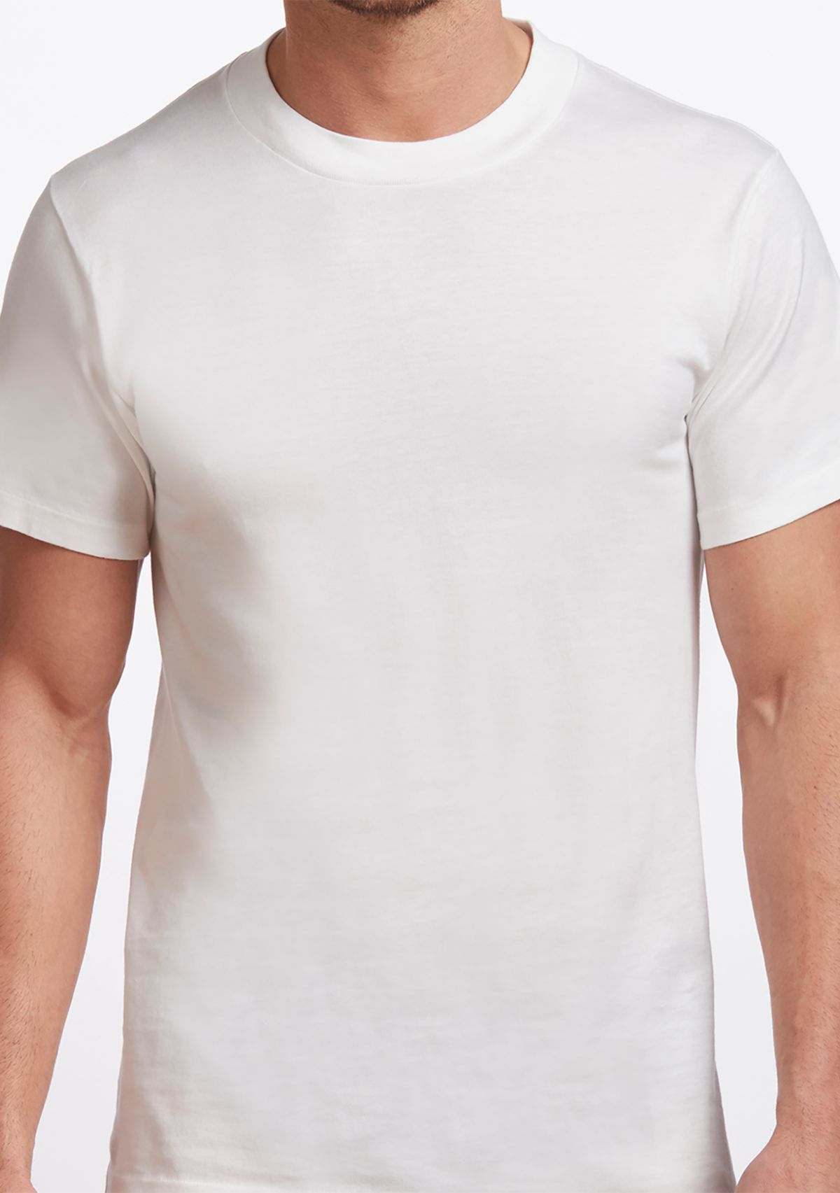 Big & Tall Premium 100% Cotton Crew Neck T-Shirt- 2 Pack