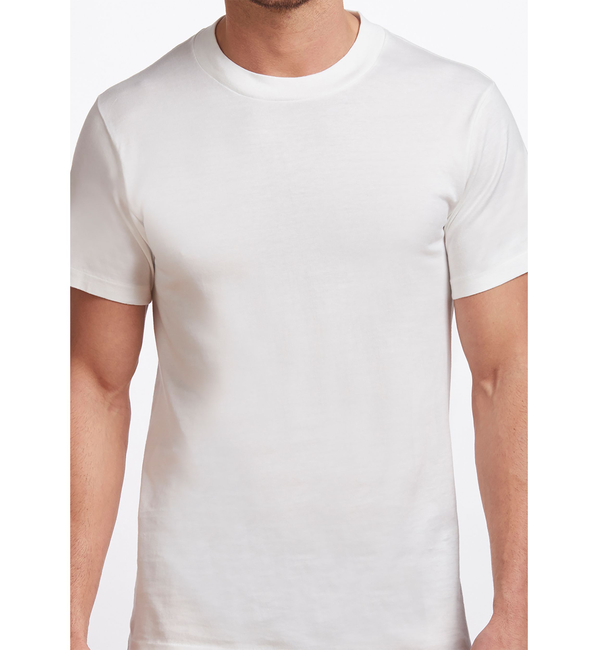 Big & Tall Premium 100% Cotton Crew Neck T-Shirt- 2 Pack