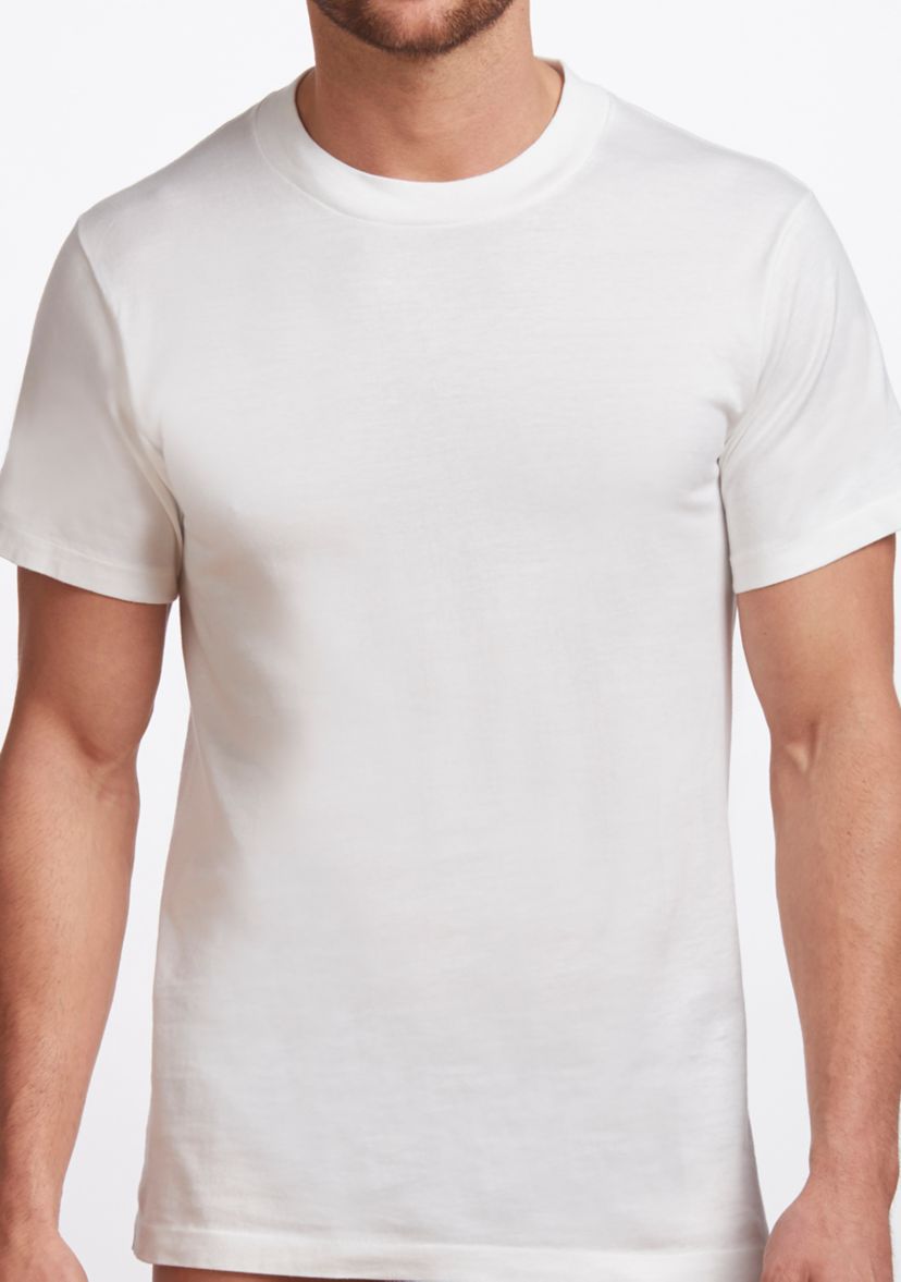 Mens Premium 100% Cotton Crew Neck T-Shirt- 2 Pack