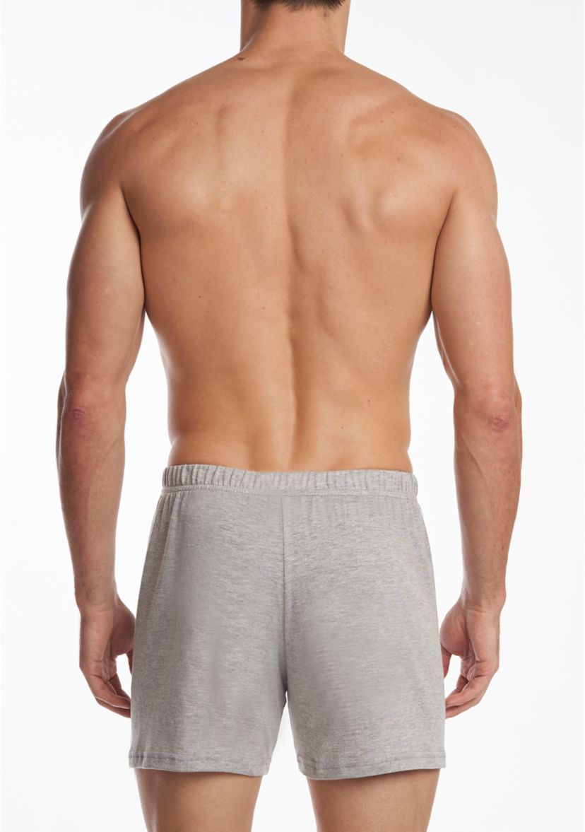 Mens Premium 100% Cotton Knit Boxers - 2 Pack 