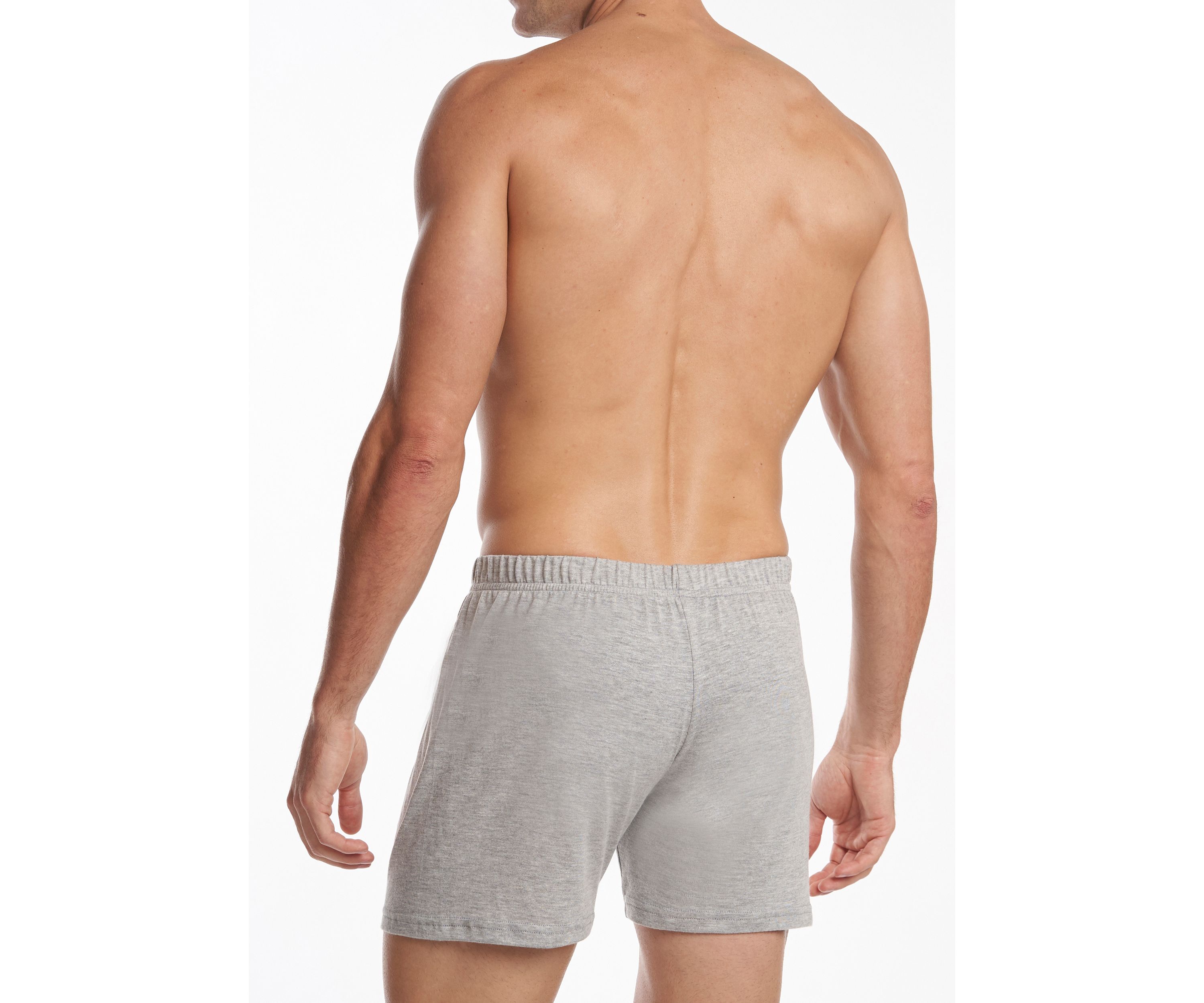 Mens Premium 100% Cotton Knit Boxers - 2 Pack 