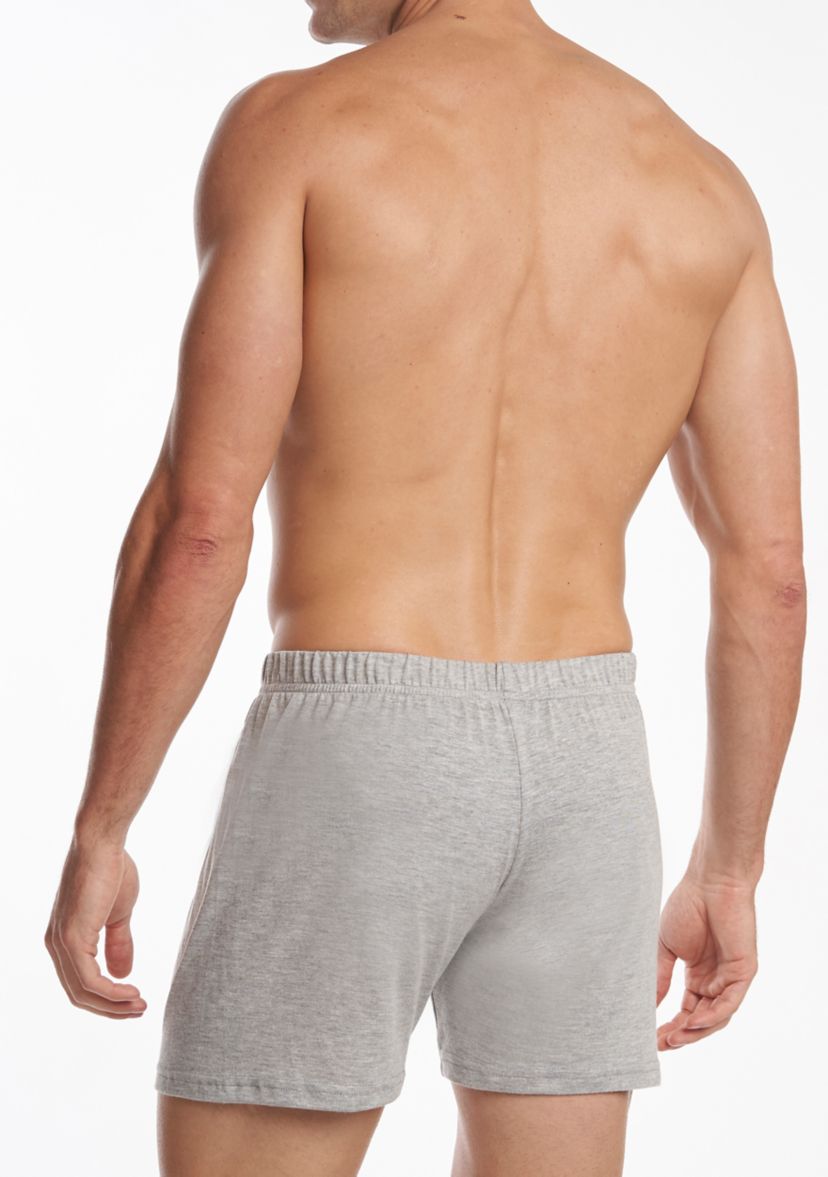 Mens Premium 100% Cotton Knit Boxers - 2 Pack 
