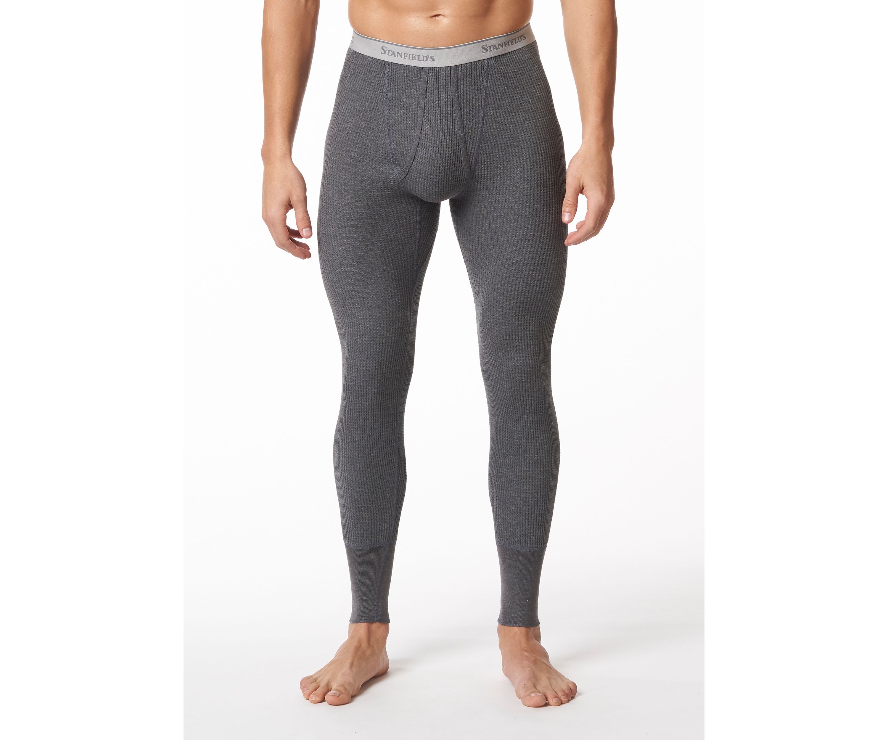 Mens Waffle Knit Thermal Long Johns