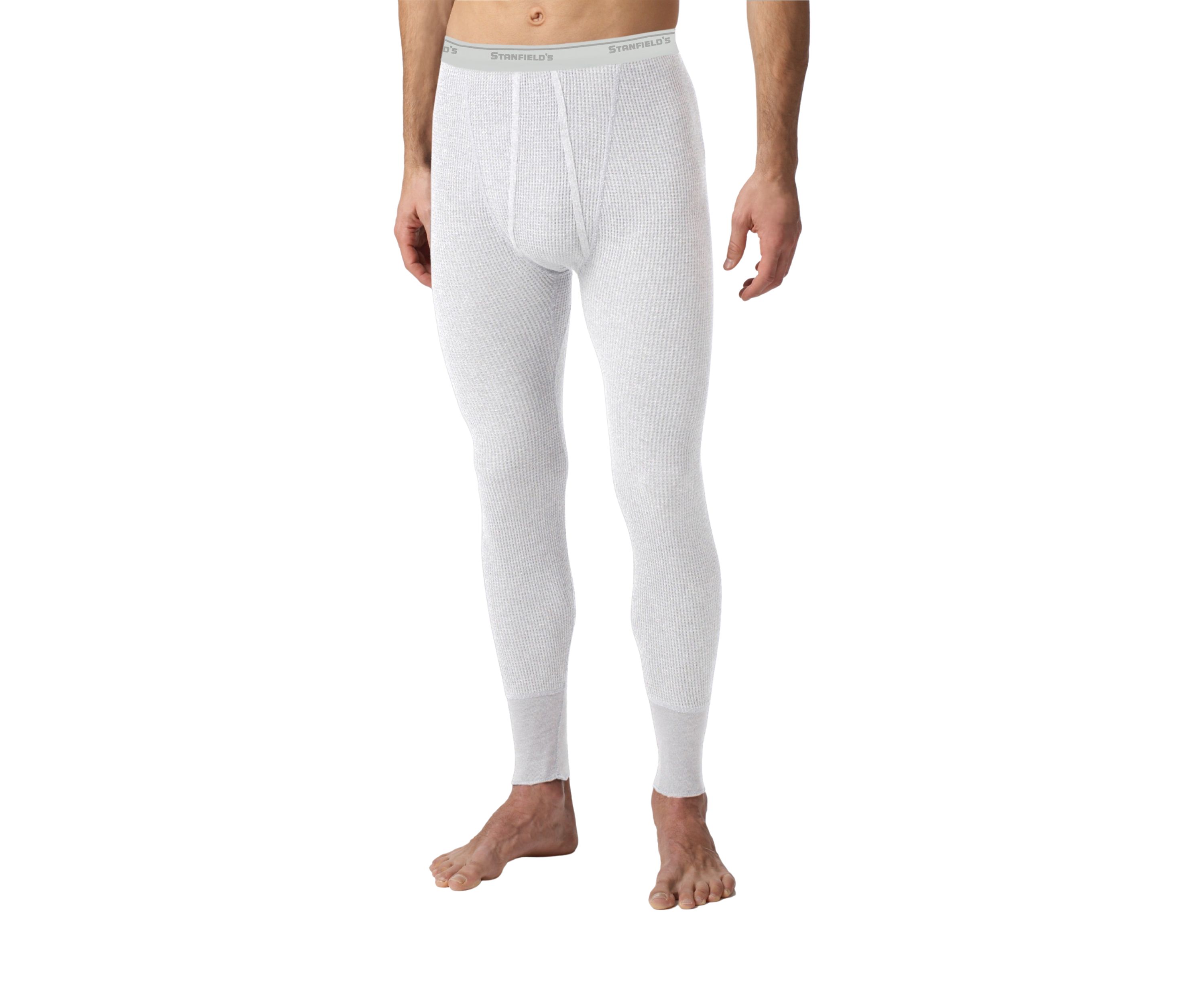 Mens Essentials Waffle Knit Thermal Long Johns Underwear