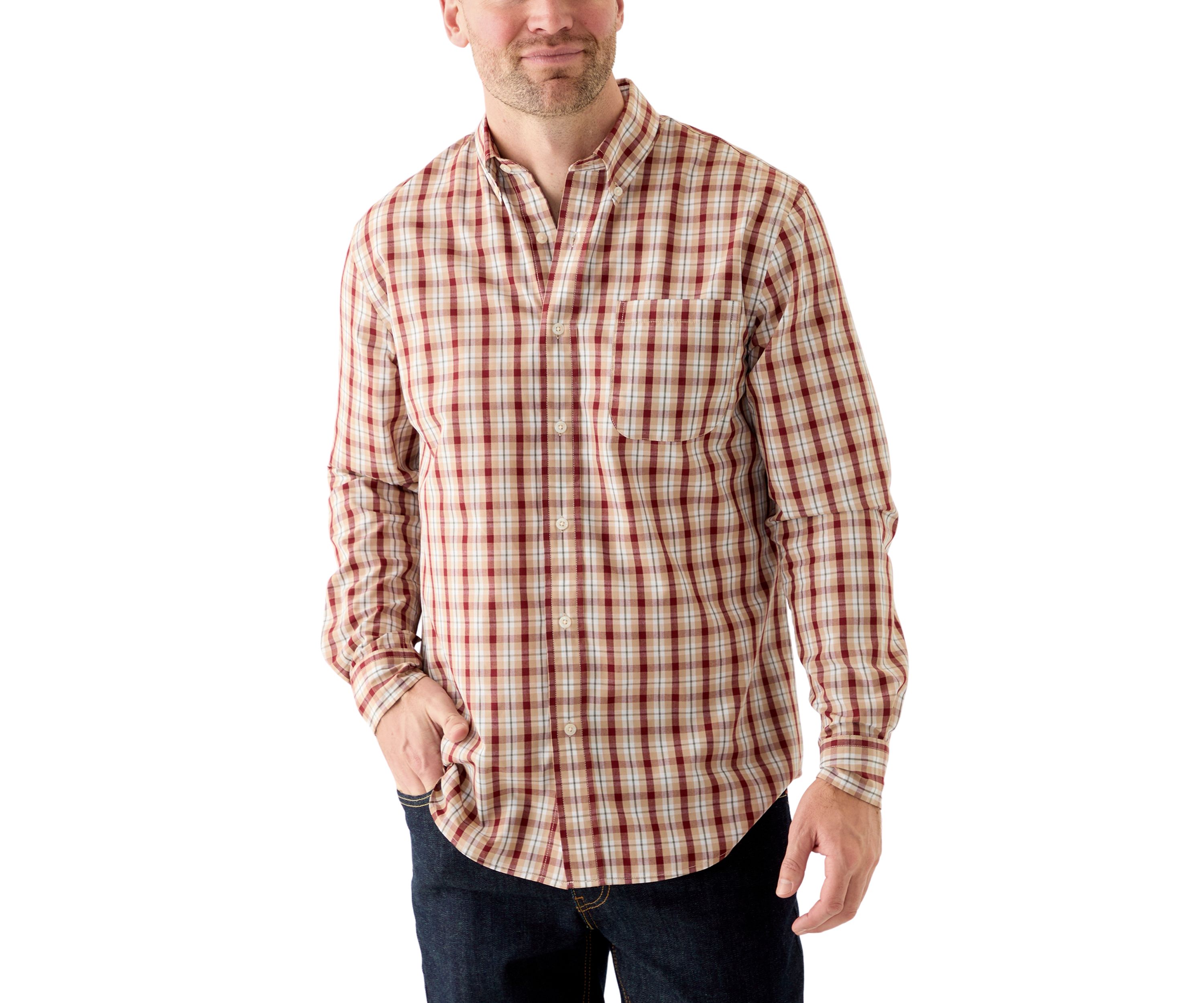 Easy Care Plaid Printed Shirt