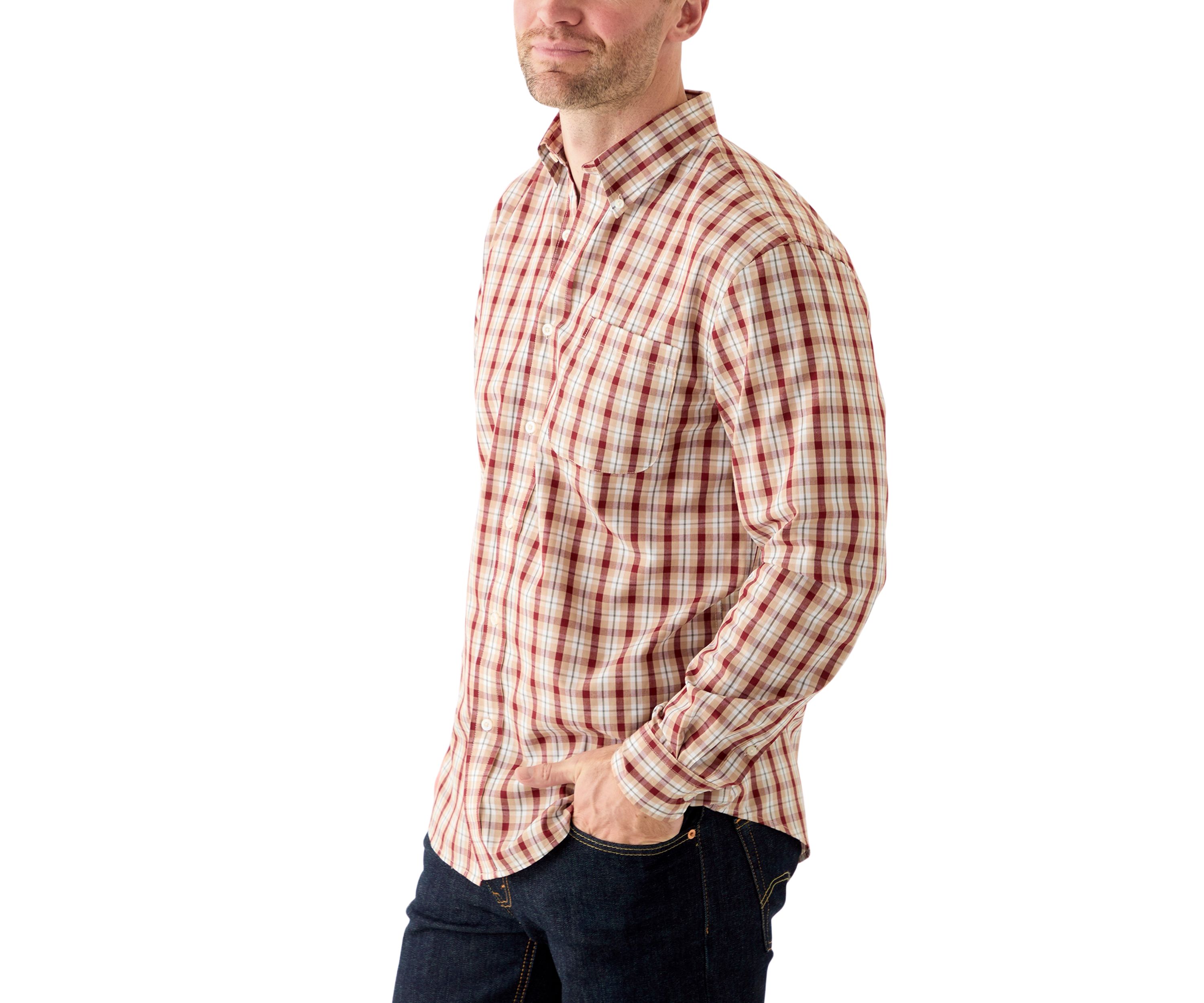Easy Care Plaid Printed Shirt