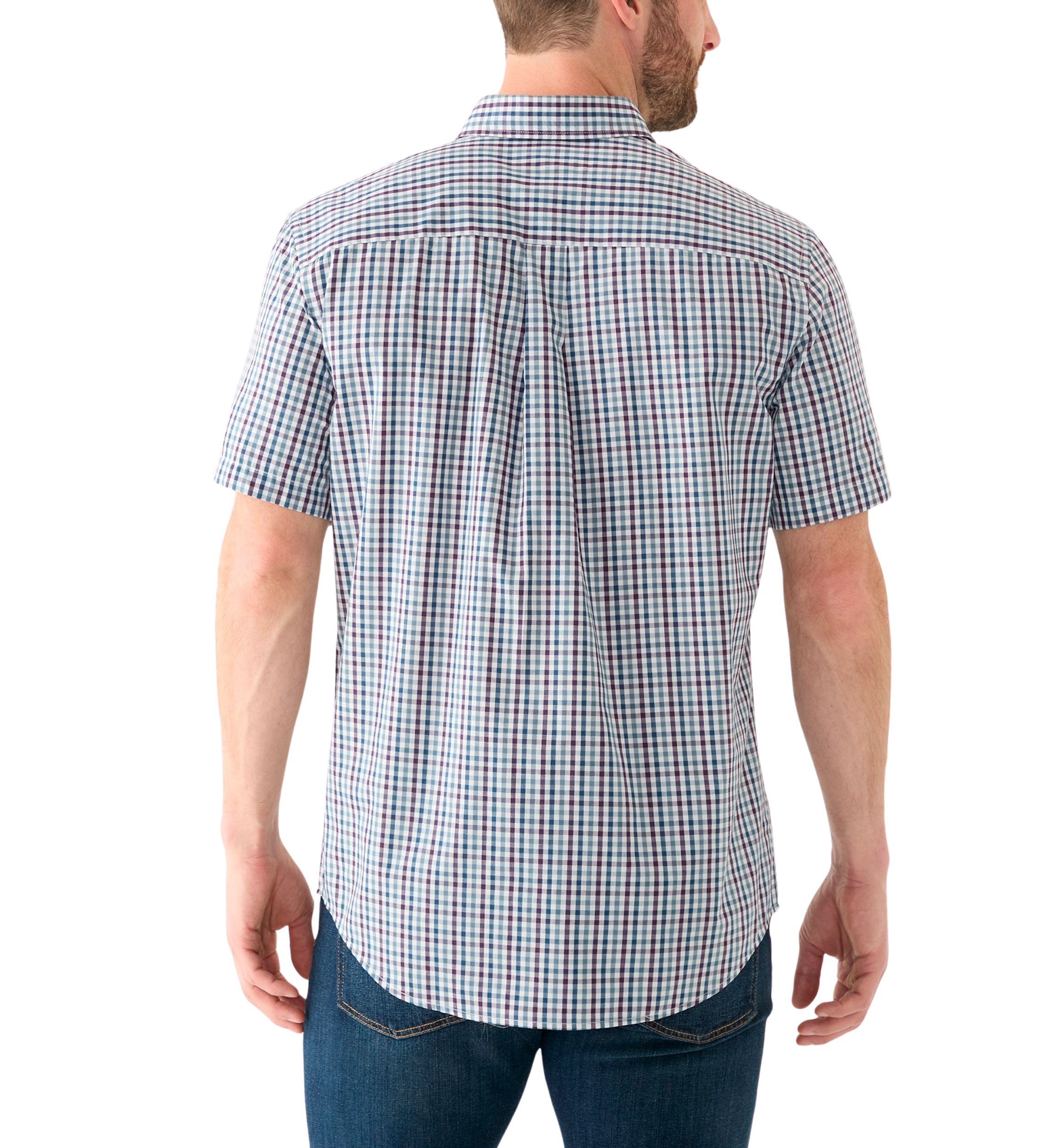 Short Sleeve Easy Care Plaid Shirt