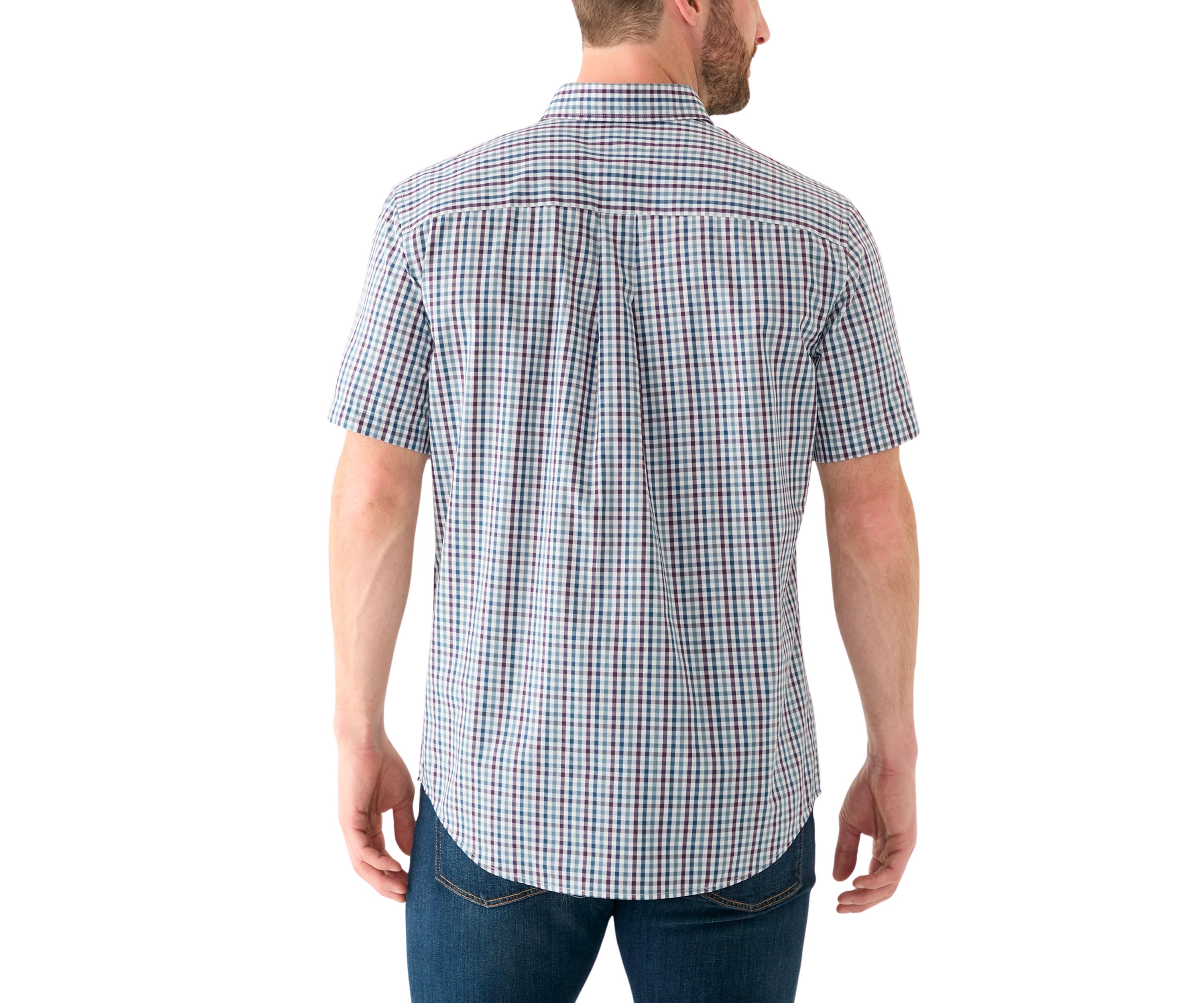 Short Sleeve Easy Care Plaid Shirt