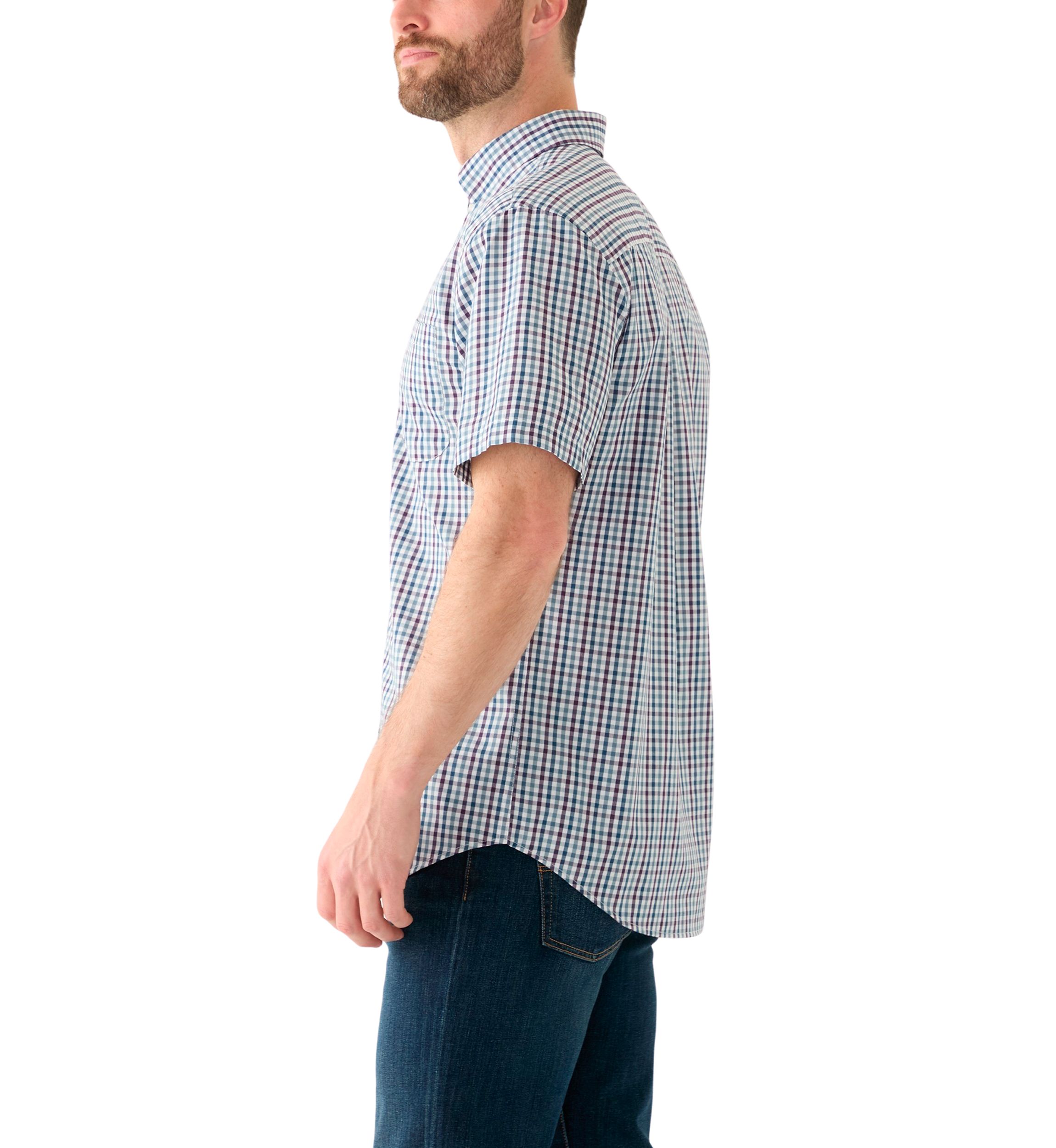 Short Sleeve Easy Care Plaid Shirt