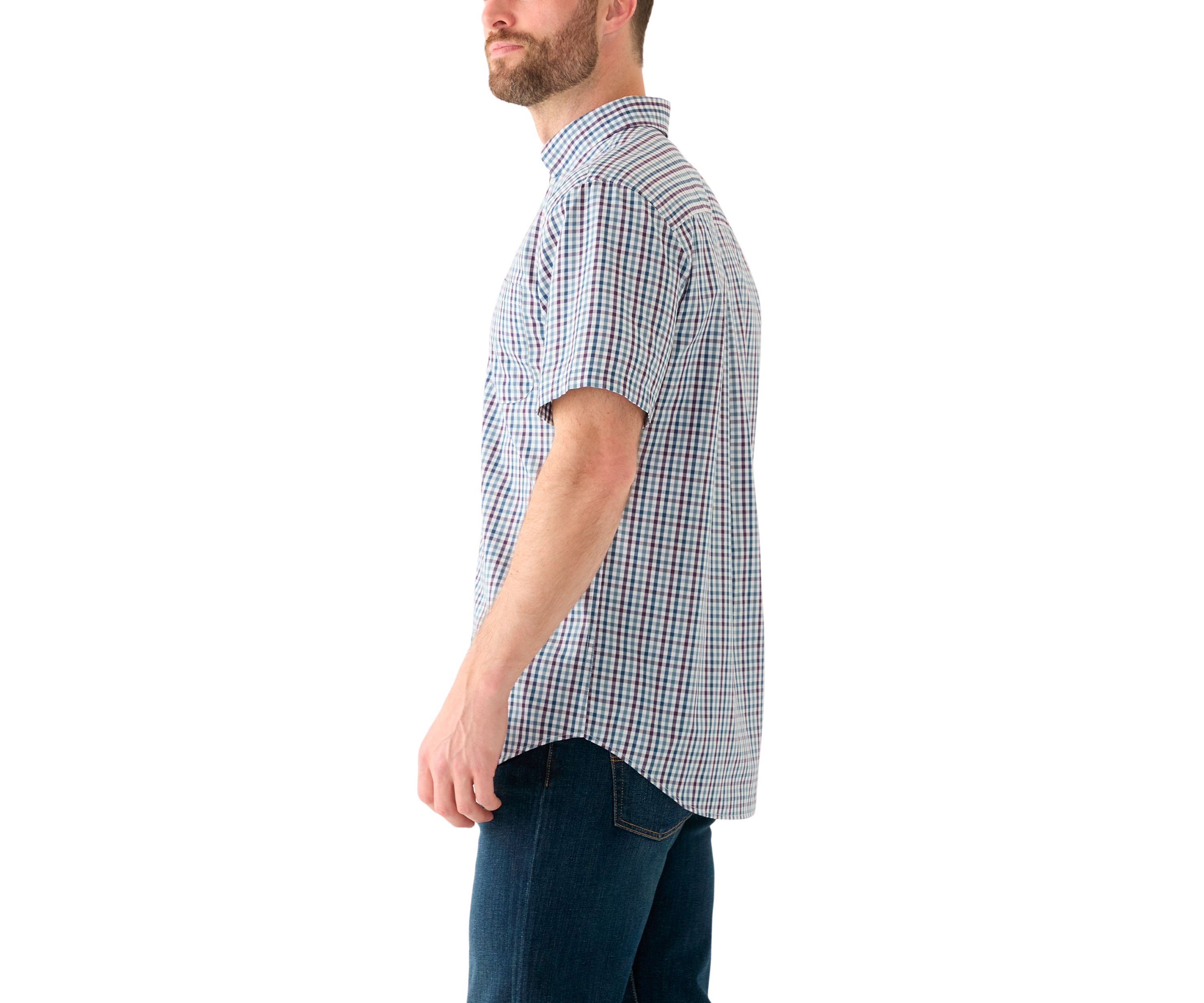 Short Sleeve Easy Care Plaid Shirt