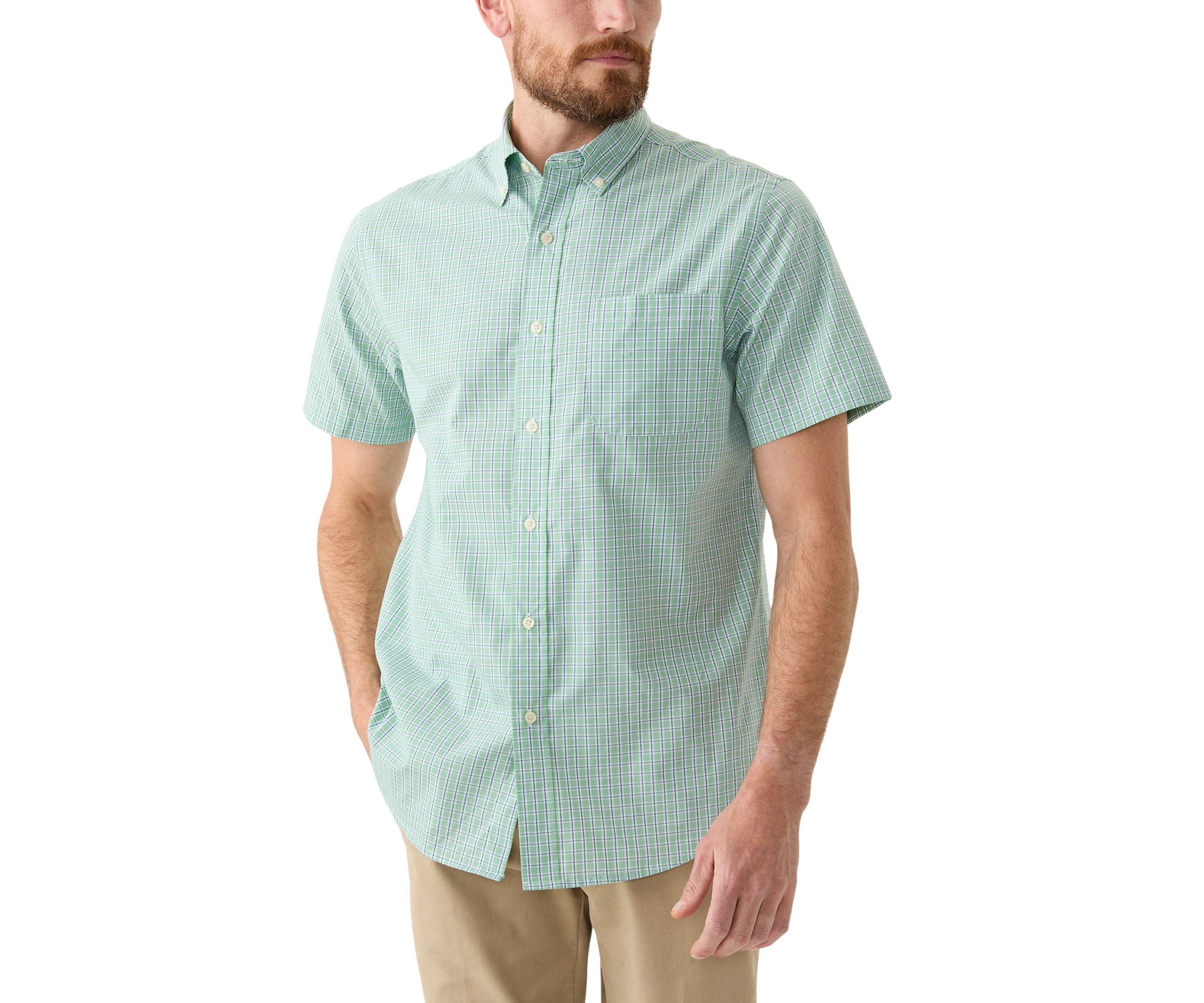 Short Sleeve Easy Care Plaid Shirt