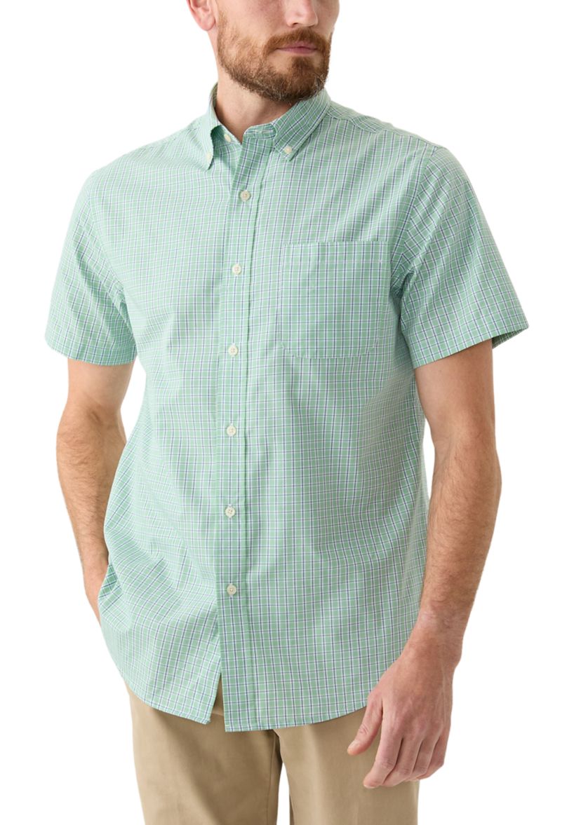 Short Sleeve Easy Care Plaid Shirt