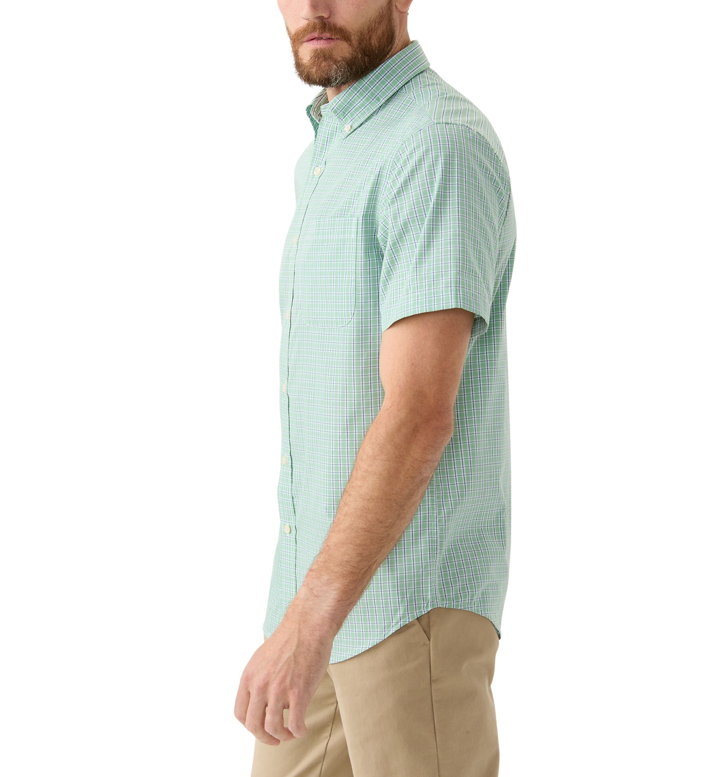 Short Sleeve Easy Care Plaid Shirt