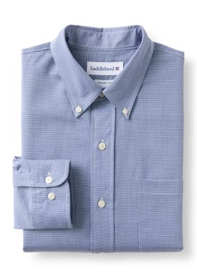 Saddlebred Men's Boxed Oxford Shirt, Blue, Medium
