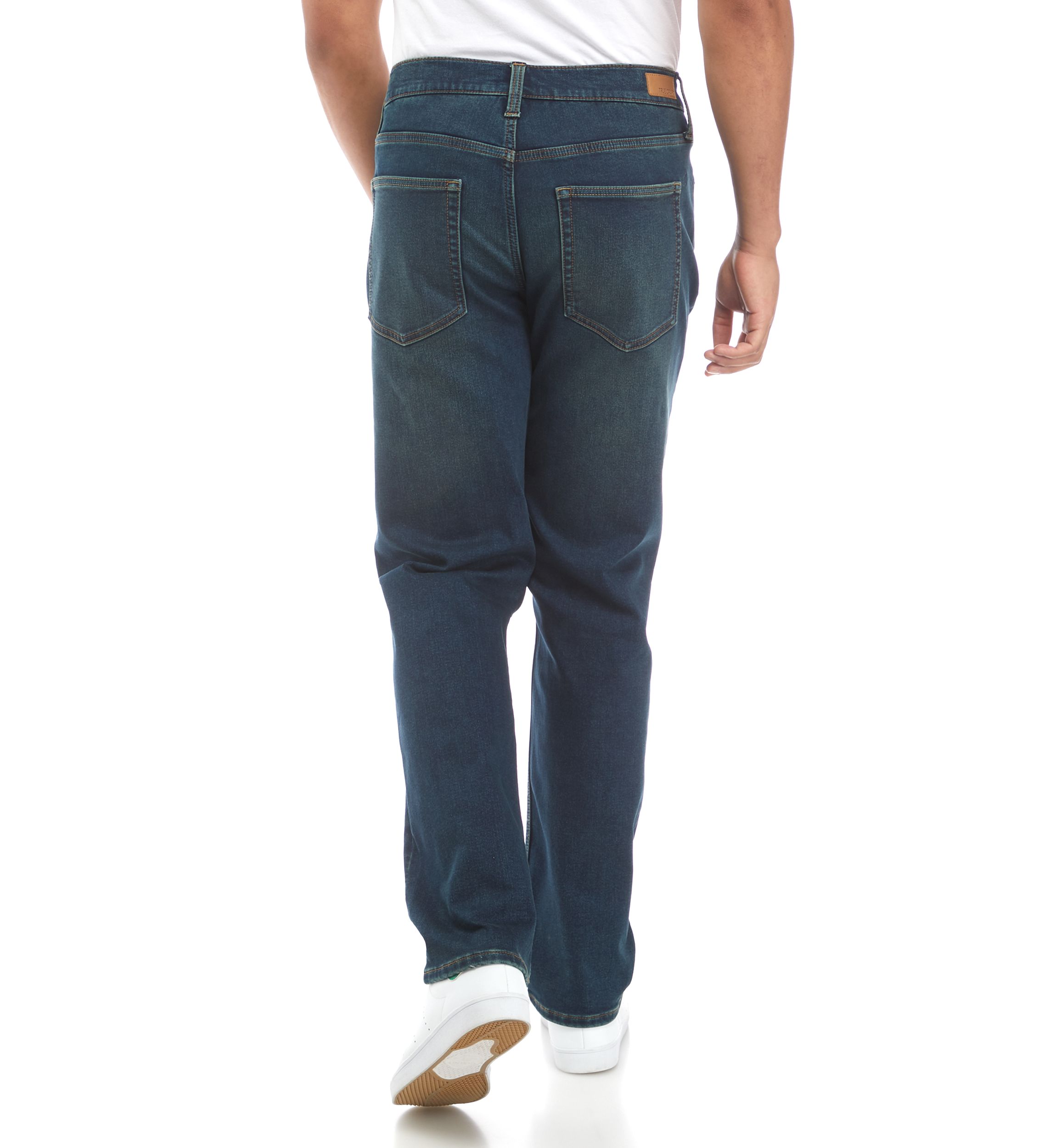 Mens Knit Denim Athletic Jeans