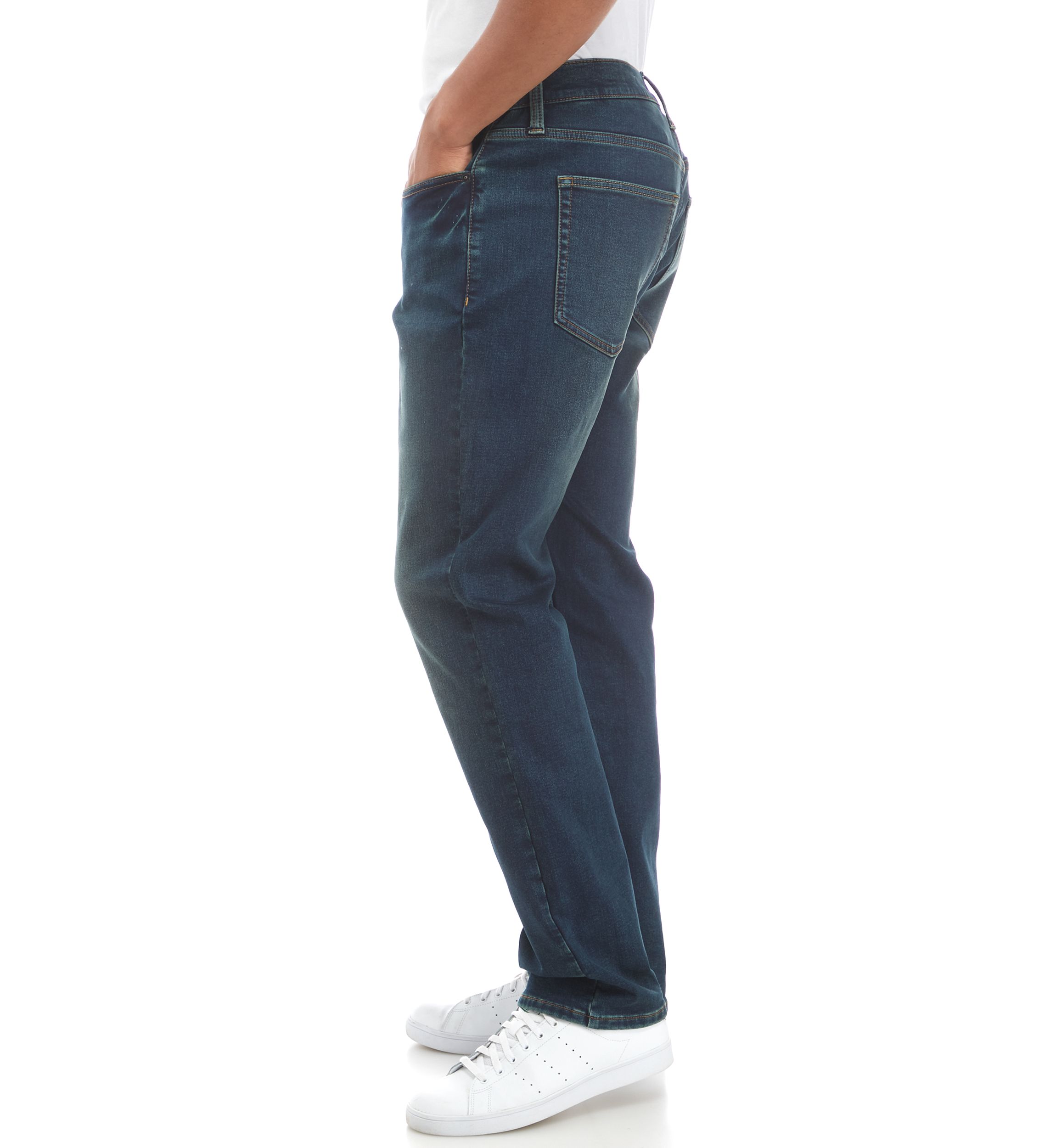Mens Knit Denim Athletic Jeans