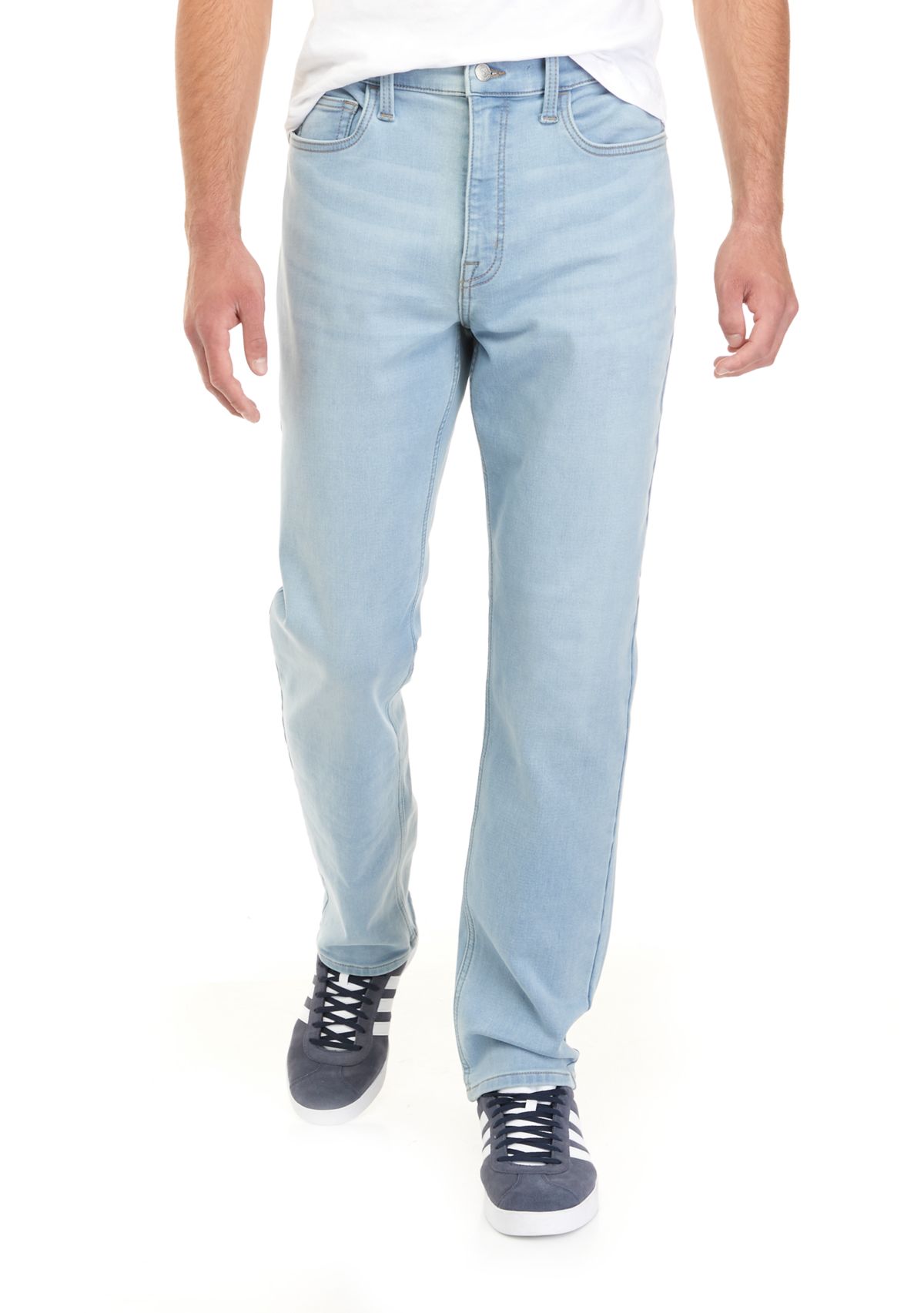 Knit Denim Athletic Jeans 
