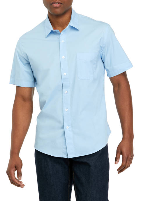 Short Sleeve Poplin Shirt 