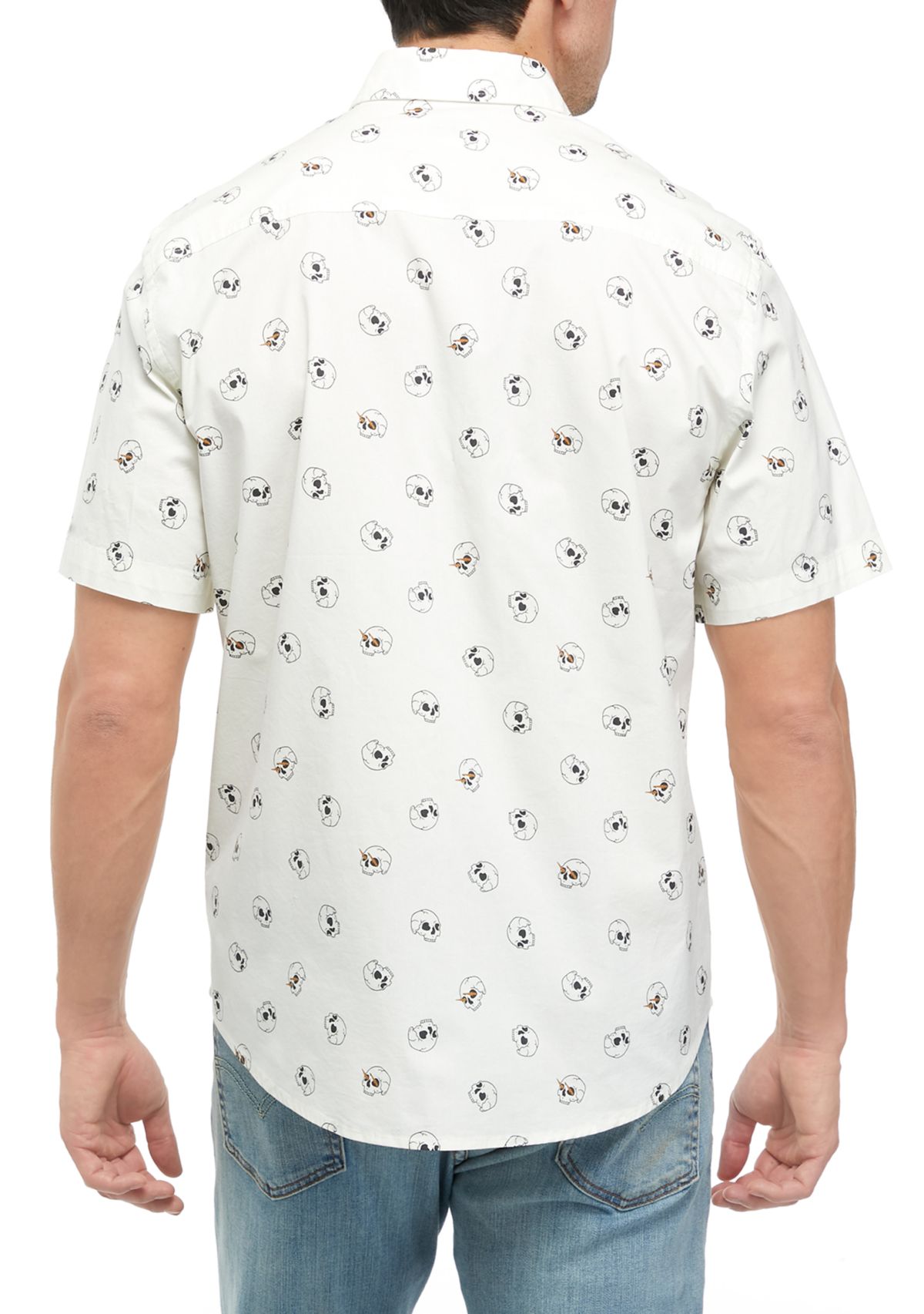 Short Sleeve Printed Poplin Shirt 