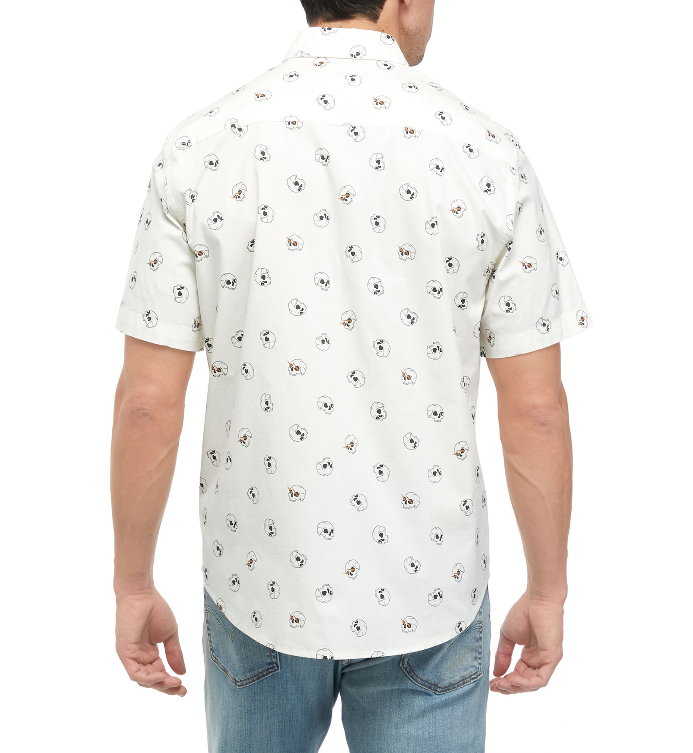 Short Sleeve Printed Poplin Shirt 