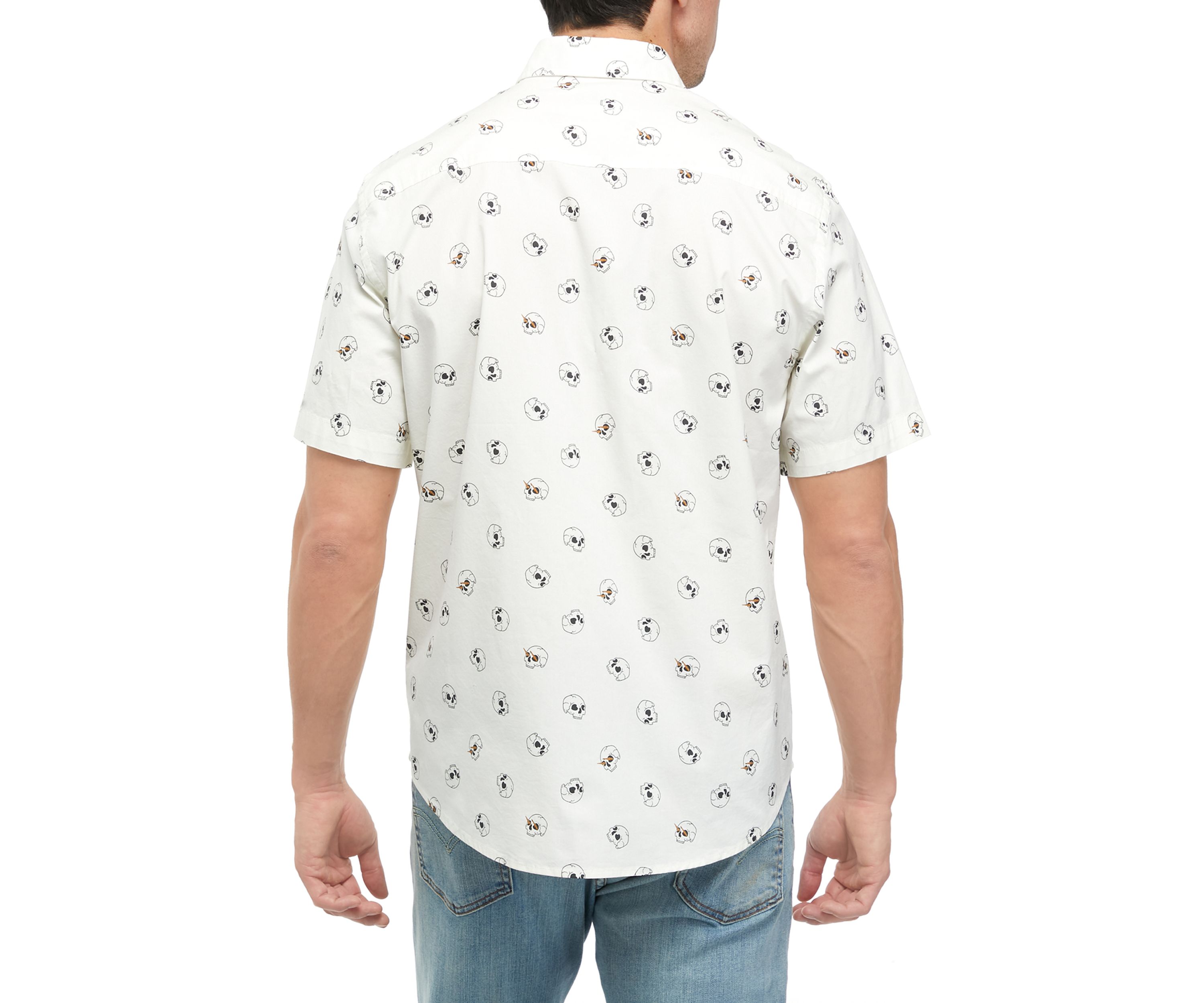 Short Sleeve Printed Poplin Shirt 