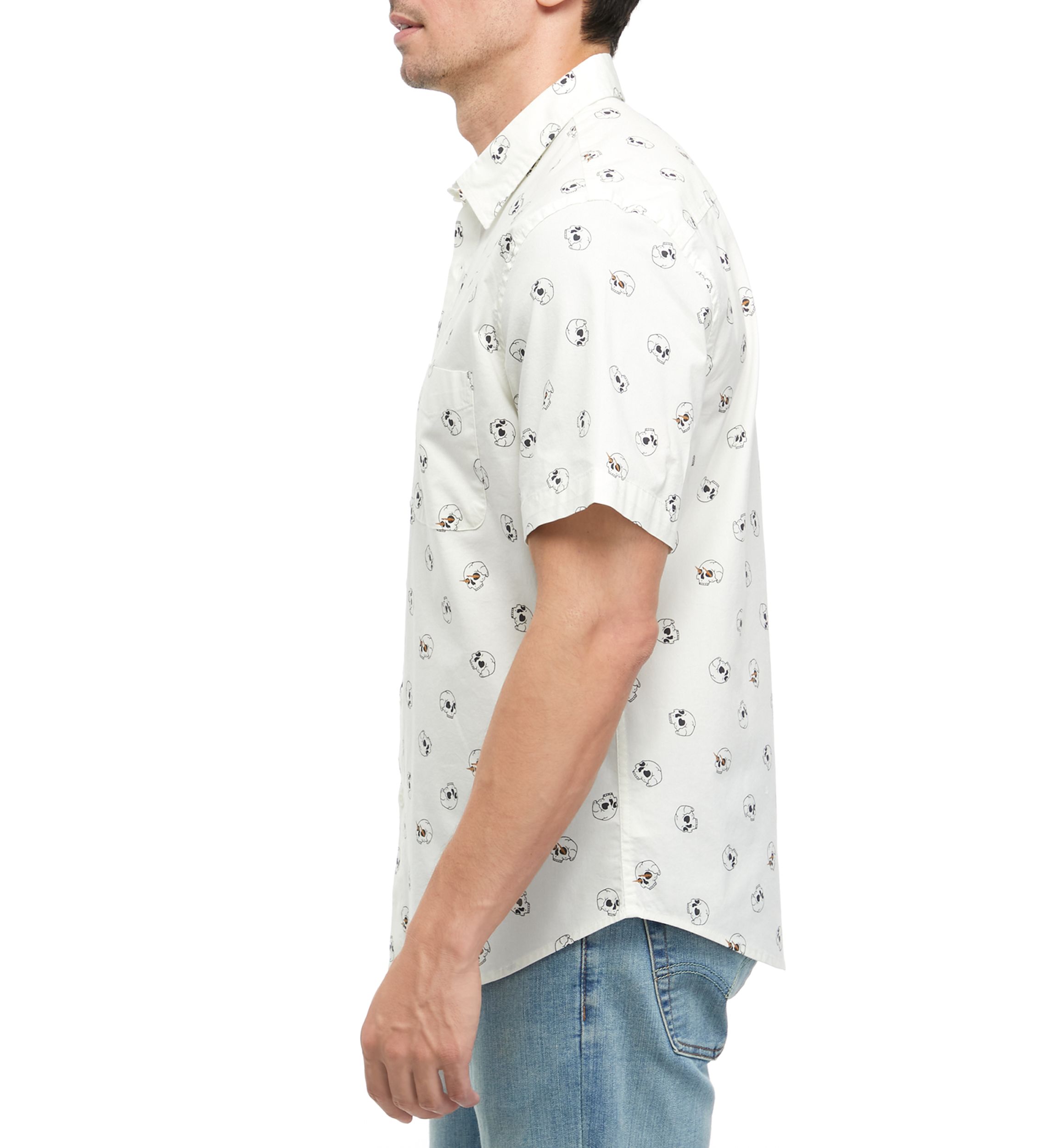 Short Sleeve Printed Poplin Shirt 