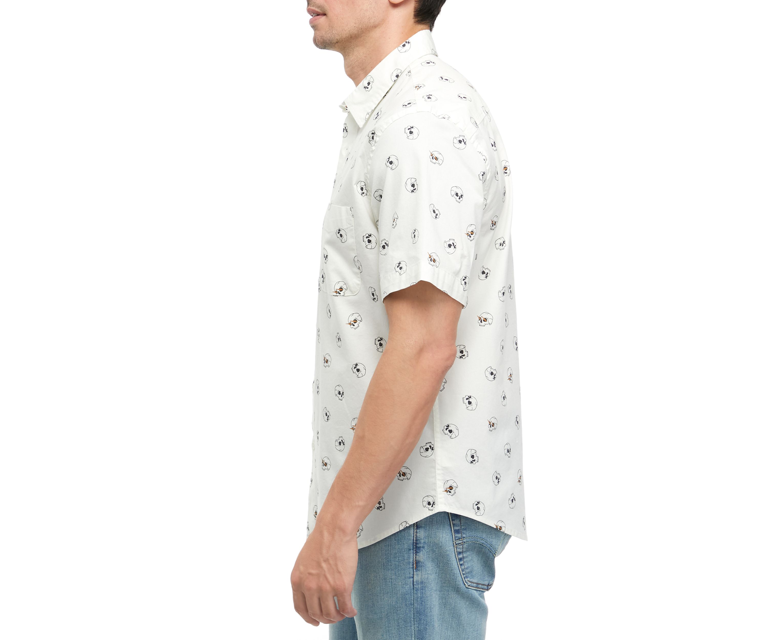 Short Sleeve Printed Poplin Shirt 
