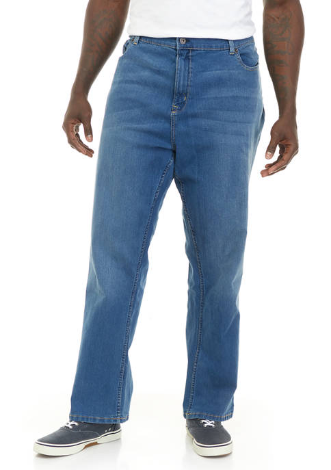 TRUE CRAFT Big & Tall Straight Fit Denim Jeans | belk