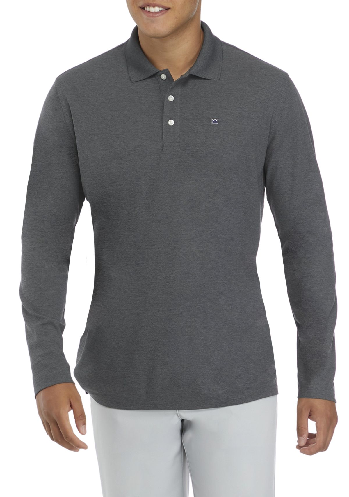 Long Sleeve Piqué Polo Shirt 
