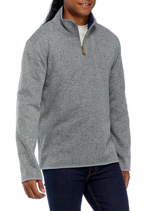 Crown & Ivy™ Sweater Fleece Quarter Zip Pullover