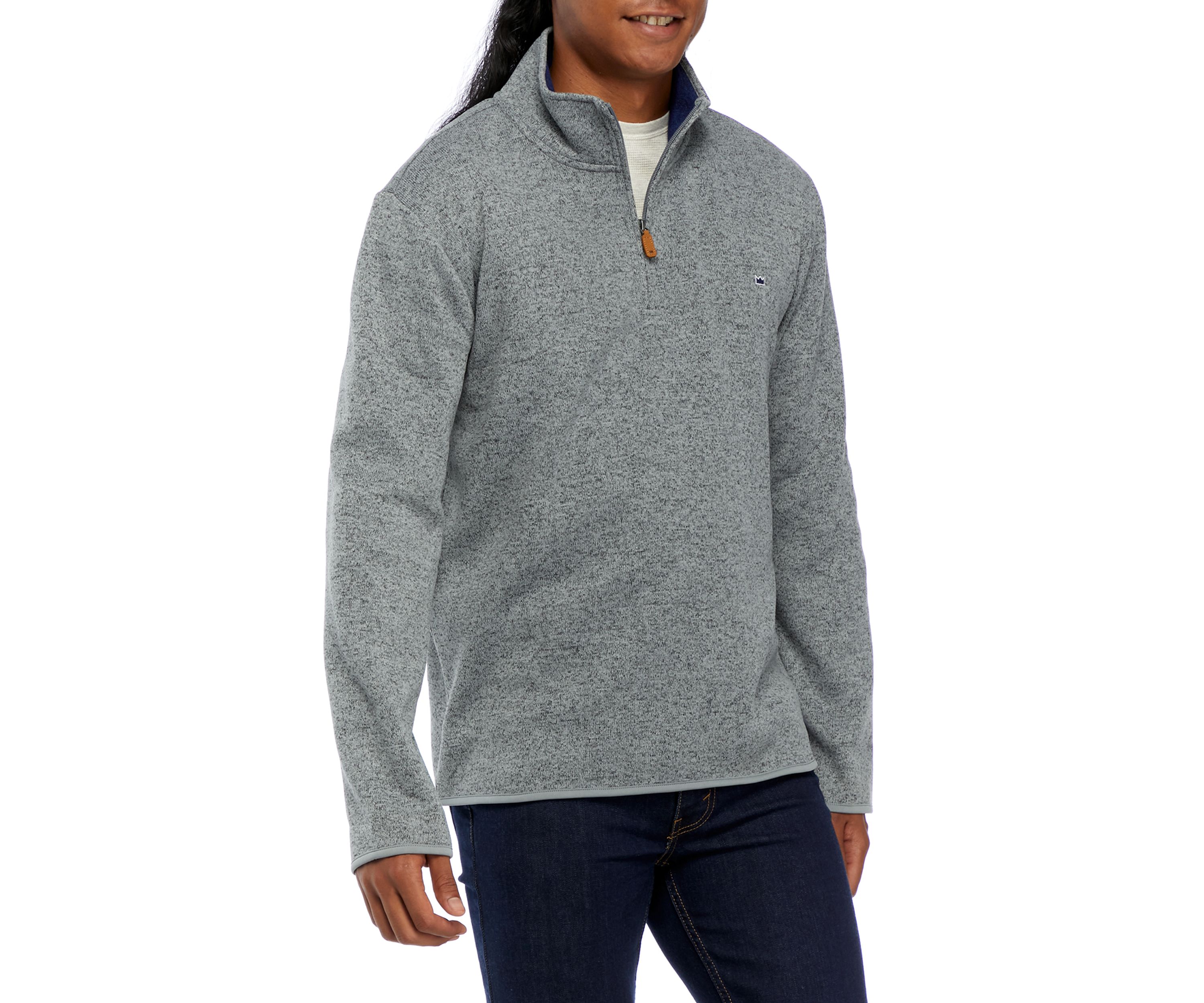 Sweater Fleece Quarter Zip Pullover