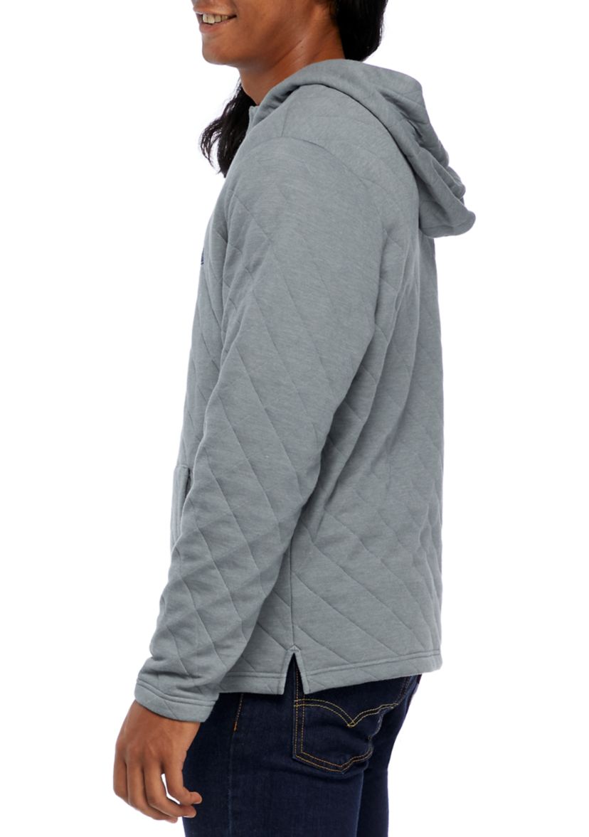 Quilted Hooded Pullover