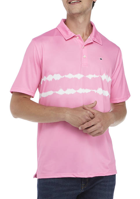 Crown & Ivy™ Short Sleeve Dip Dyed Polo