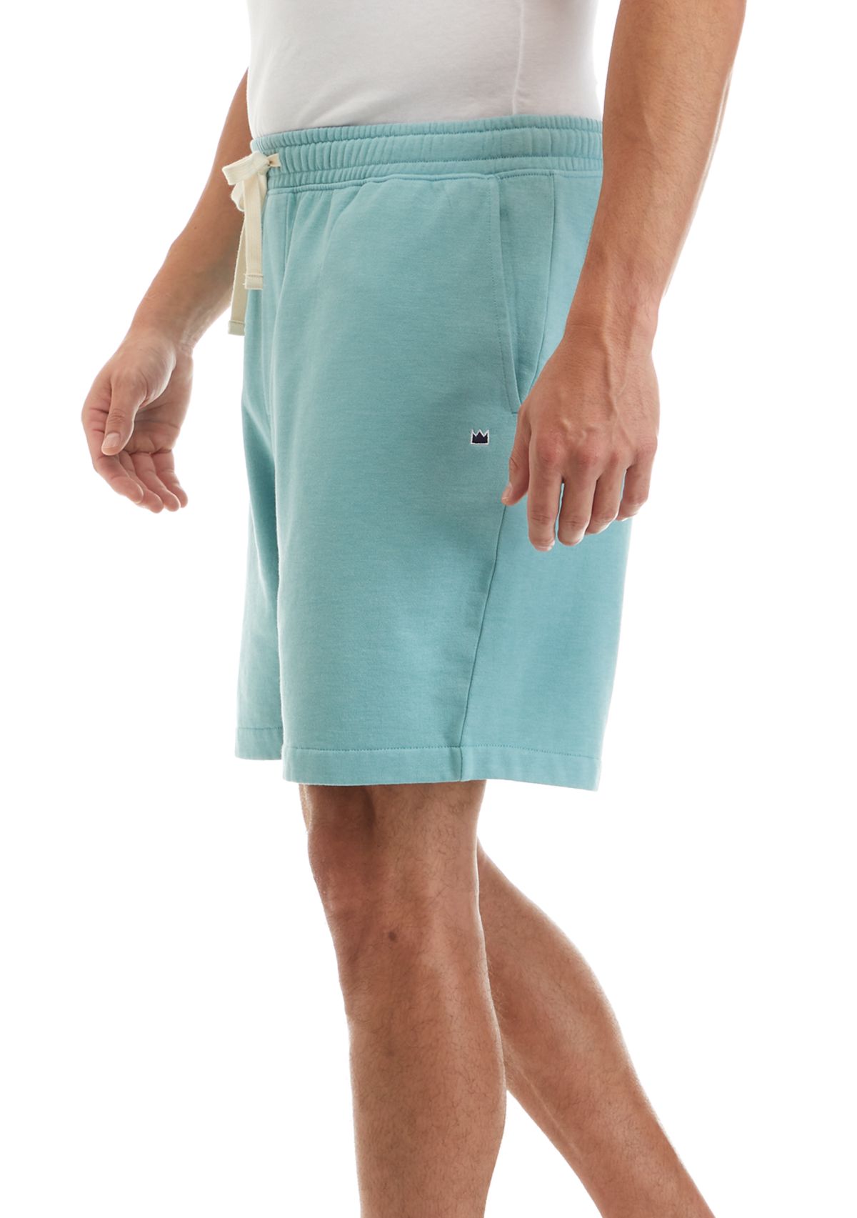 Mens Washed Fleece Shorts 