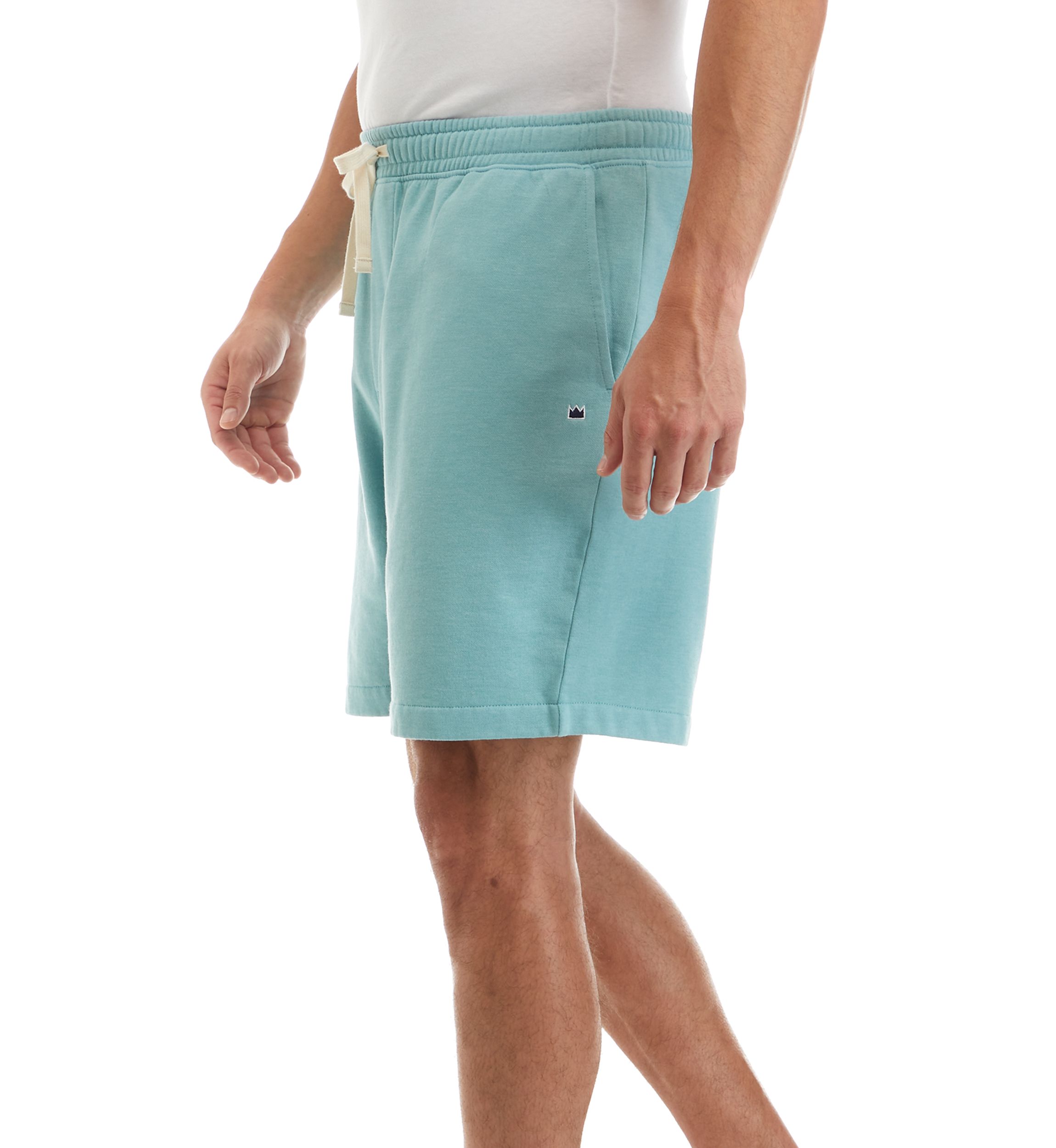 Mens Washed Fleece Shorts 