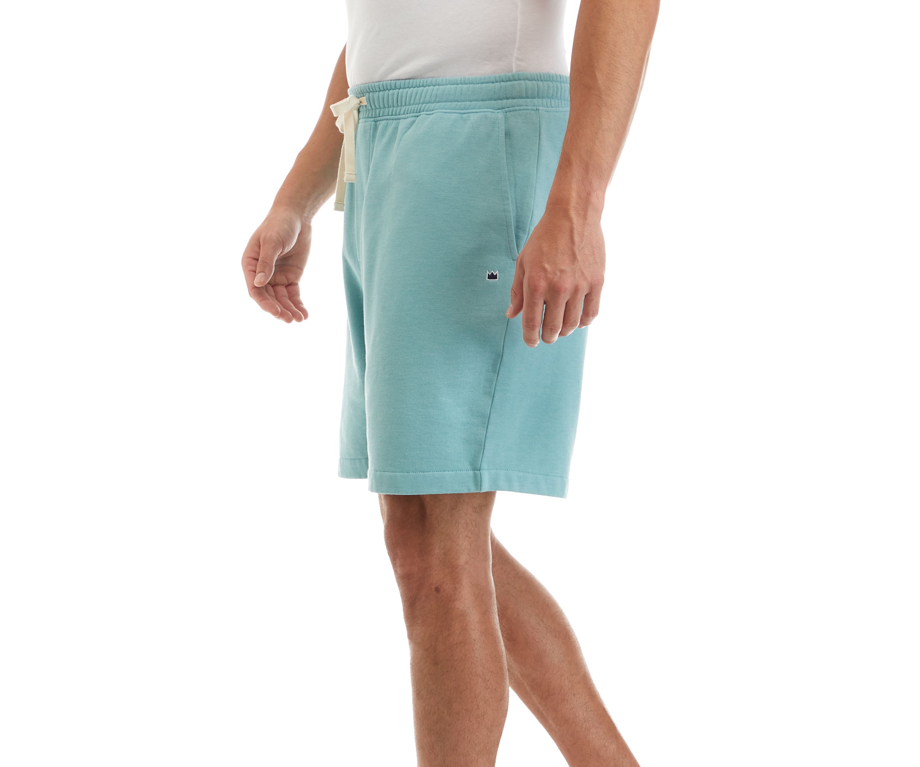 Mens Washed Fleece Shorts 