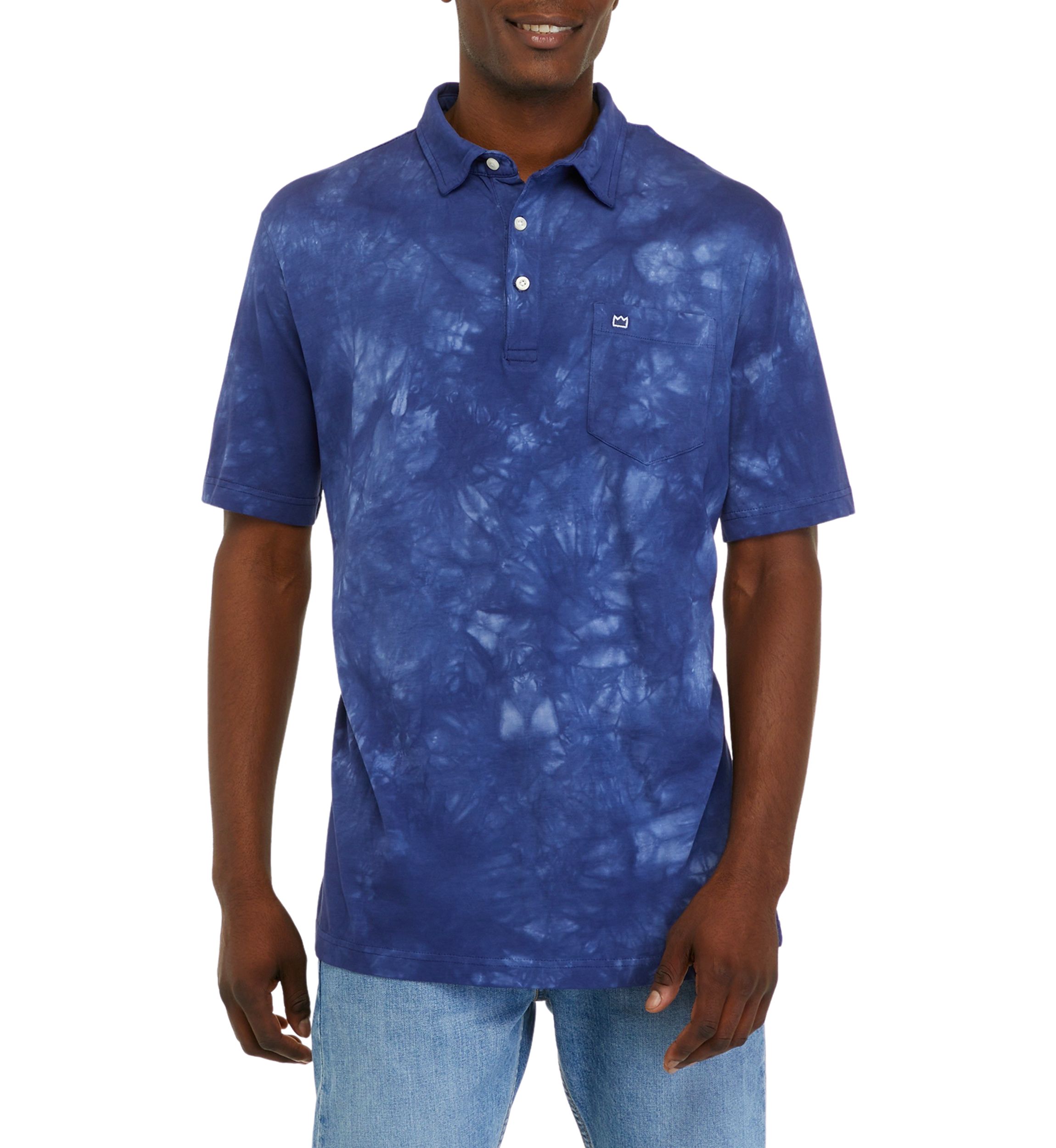 Tie Dye Pocket Polo Shirt 