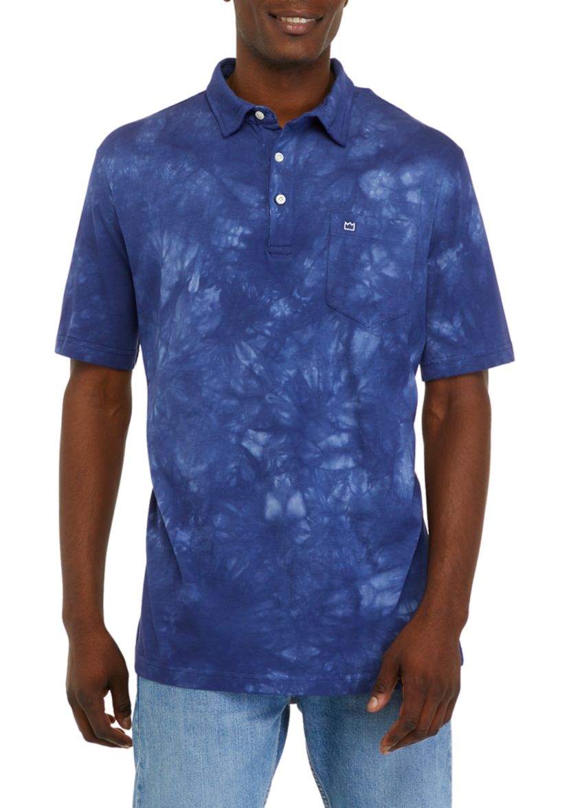 Tie Dye Pocket Polo Shirt 
