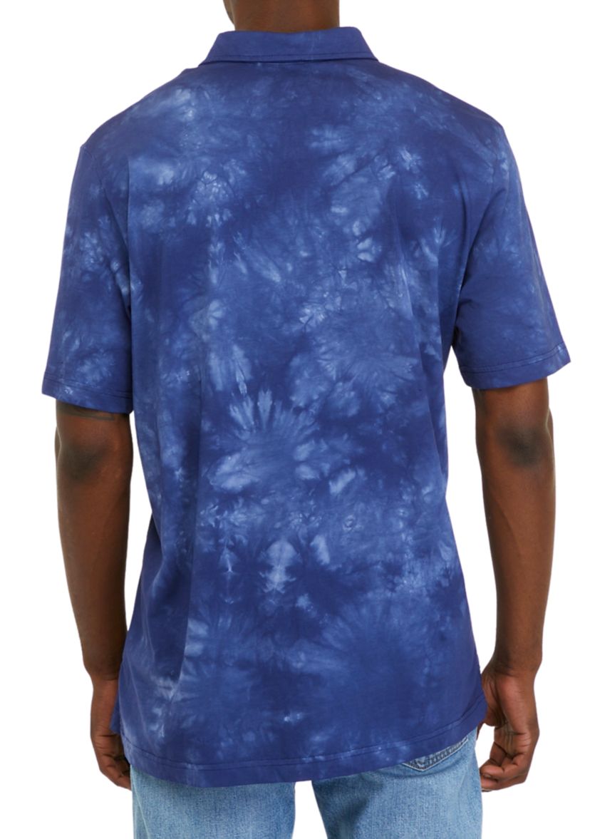 Tie Dye Pocket Polo Shirt 