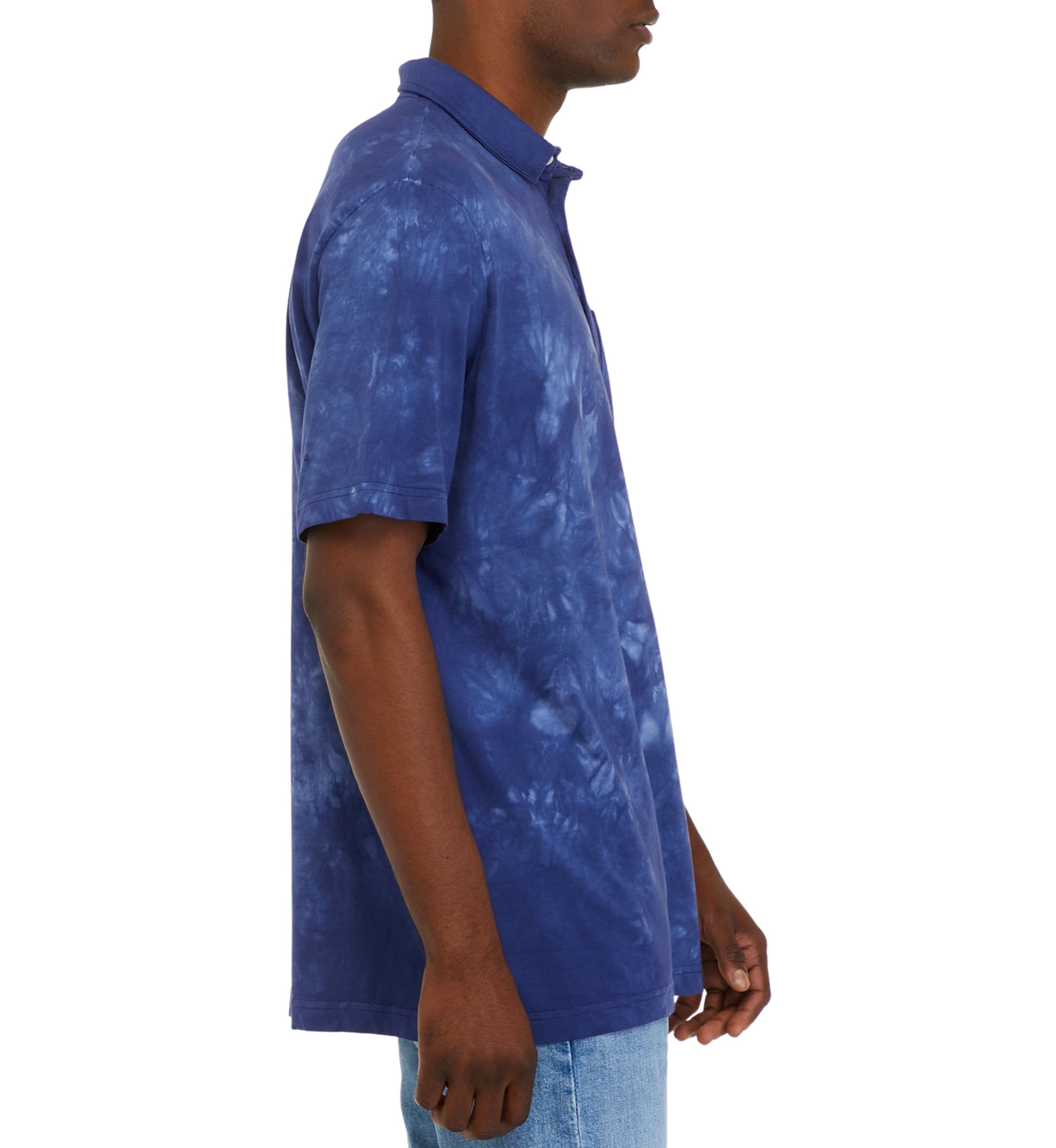 Tie Dye Pocket Polo Shirt 