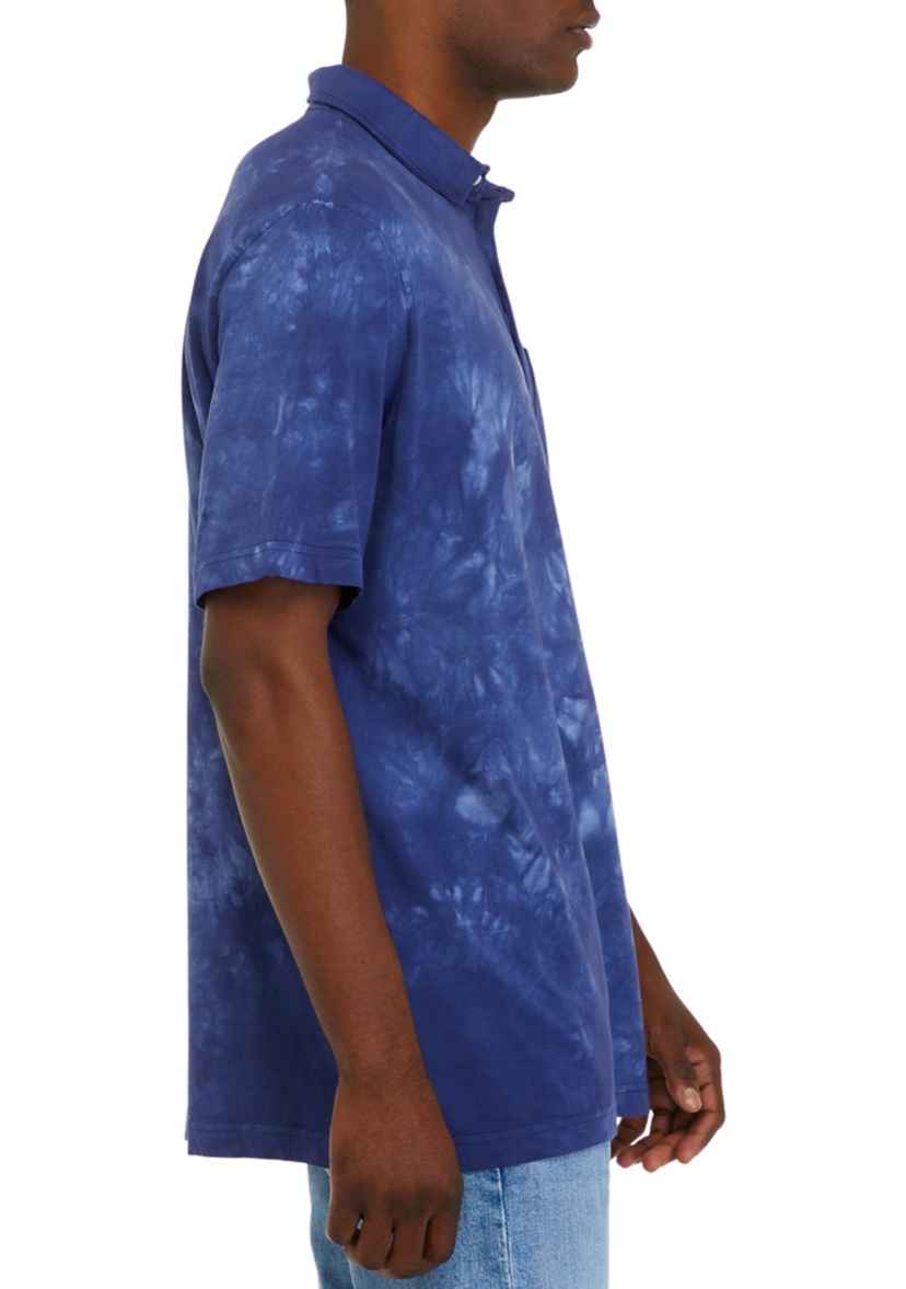 Tie Dye Pocket Polo Shirt 