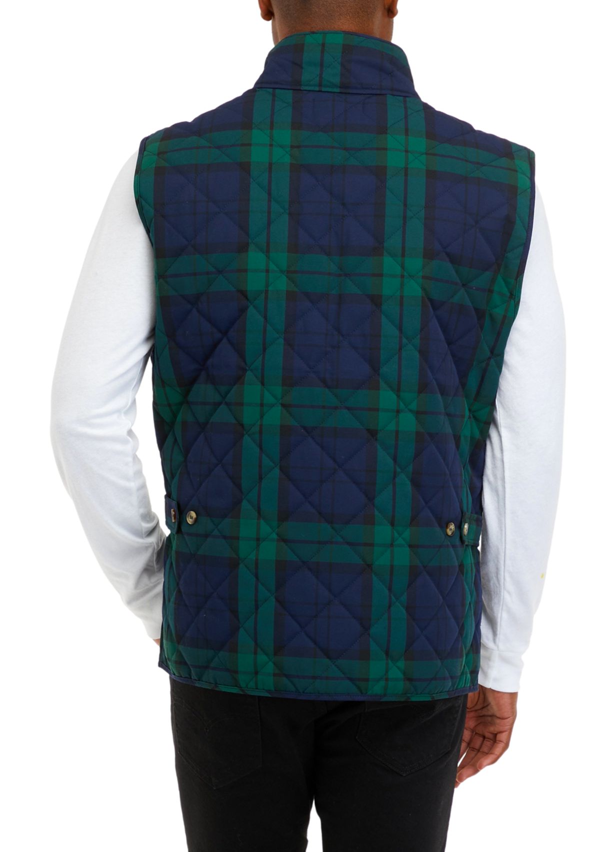 Quilted Plaid Vest