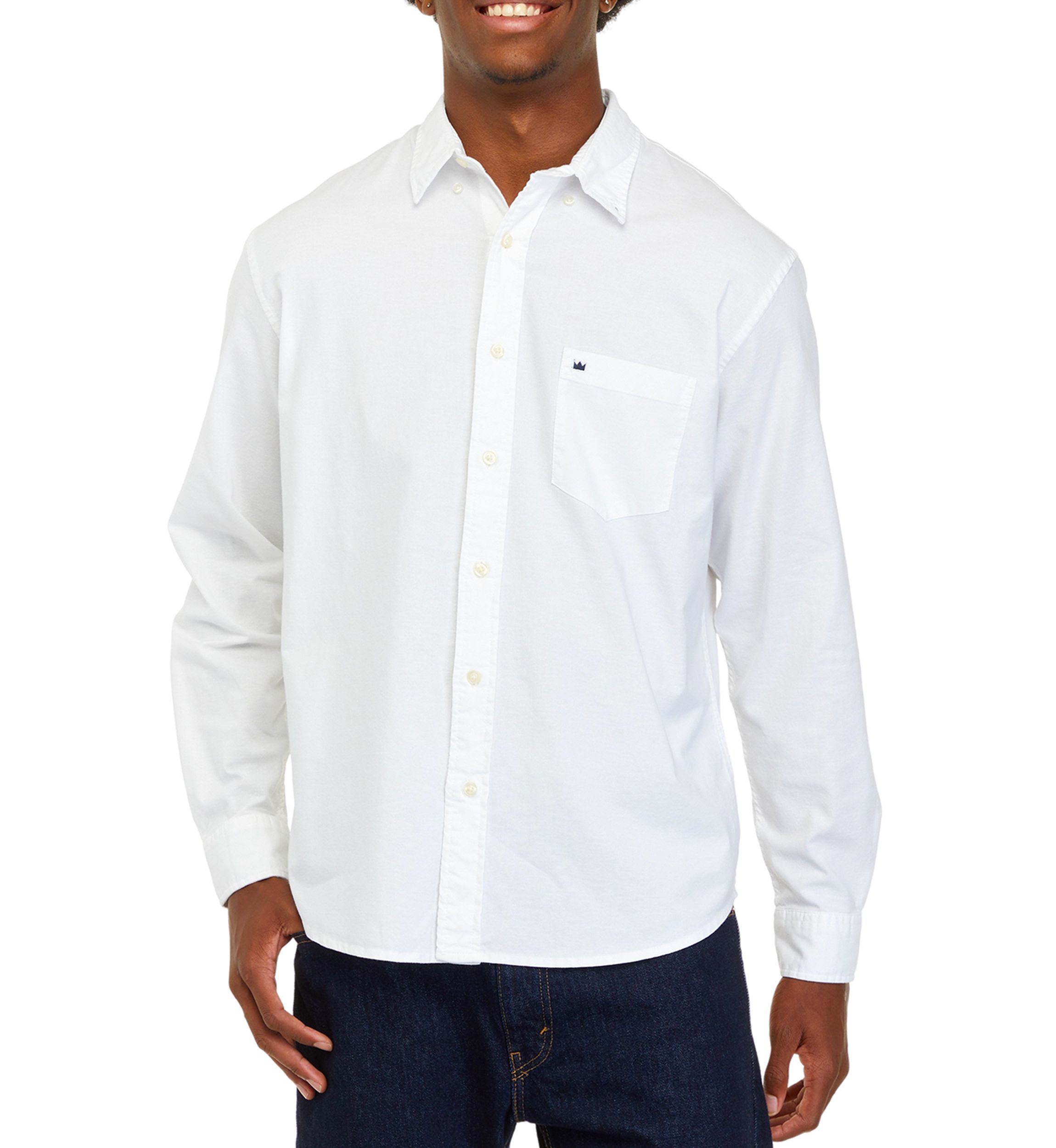 Long Sleeve Woven Oxford Shirt